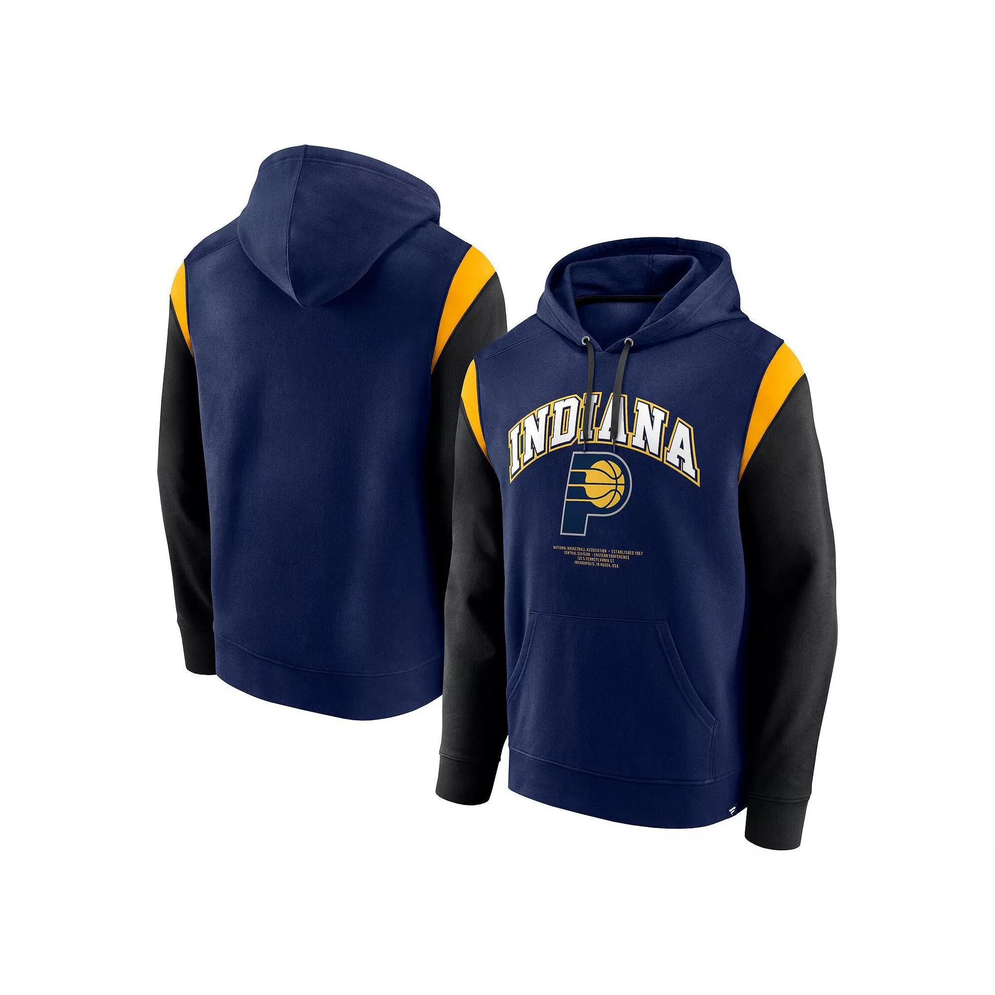 Men's Fanatics Navy Indiana Pacers Scorer Pullover Hoodie, Size: 2XL, Blue Product Image