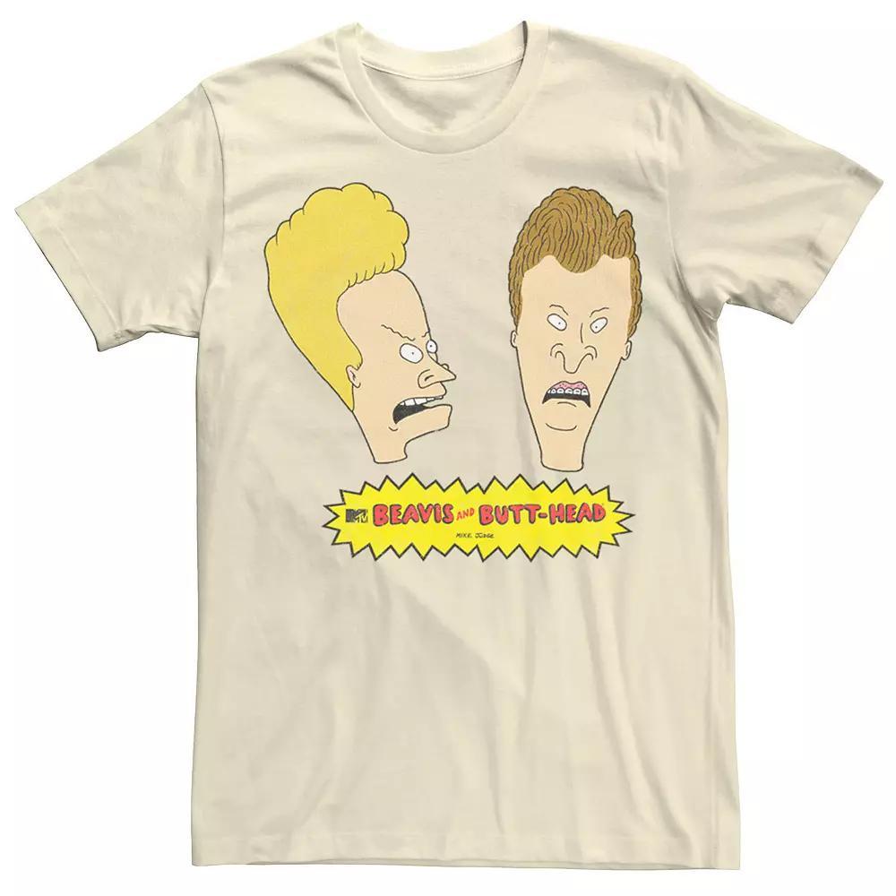 Men's Beavis & Butthead Bighead Portrait Tee, Size: Medium, Natural Product Image