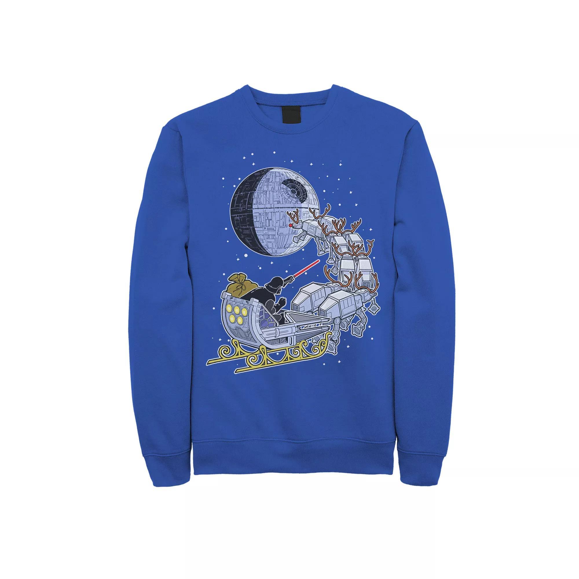 Mens Star Wars Vader Sleigh Away Sweatshirt, Men's, Size: XXL, Royal Product Image