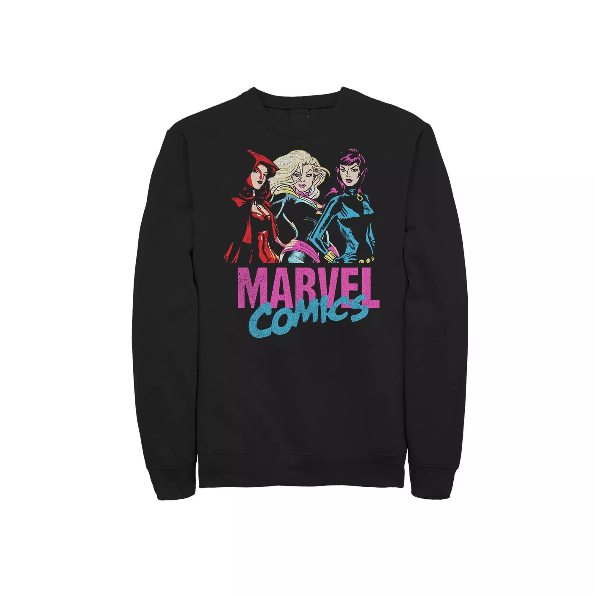Big & Tall Marvel Comics Fierce Ladies Sweatshirt, Men's, Size: Large Tall, Black Product Image
