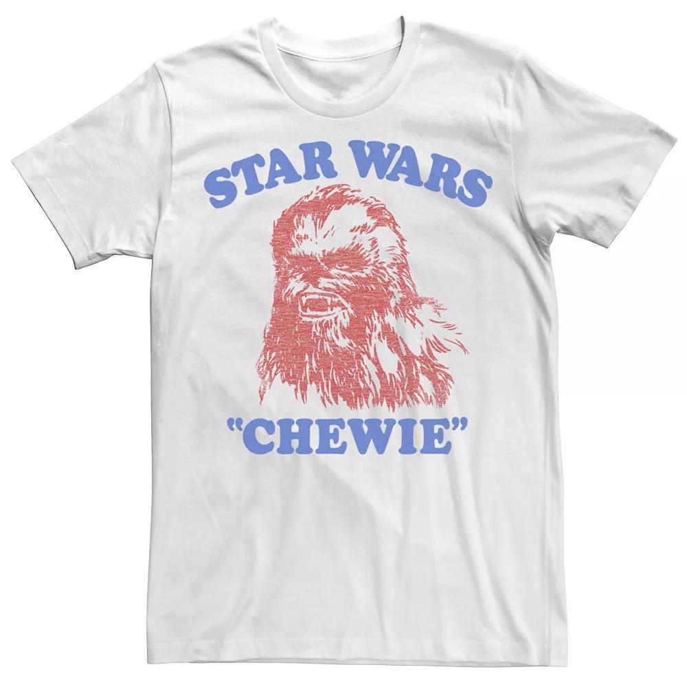 Men's Star Wars Chewie Vintage Portrait Tee, Size: XL, White Product Image