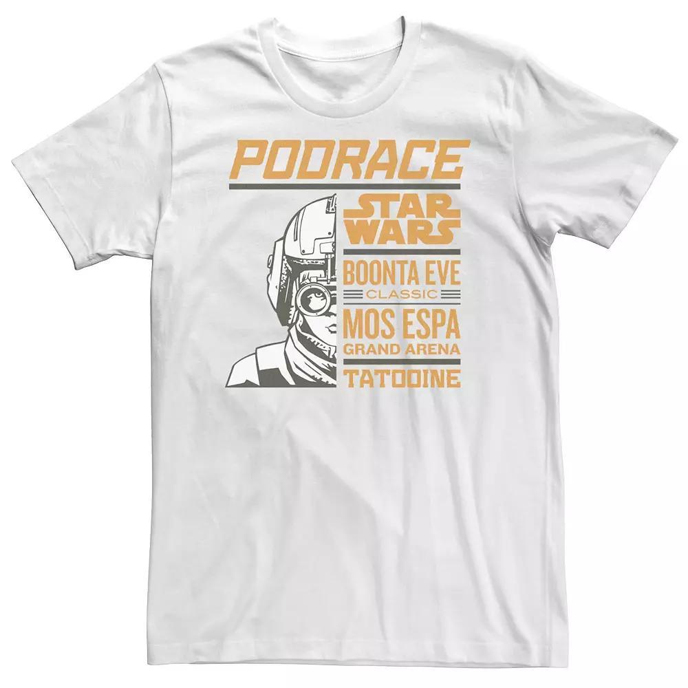Big & Tall Star Wars Boonta Eve Classic Poster Tee, Men's, Size: 4XLT, White Product Image