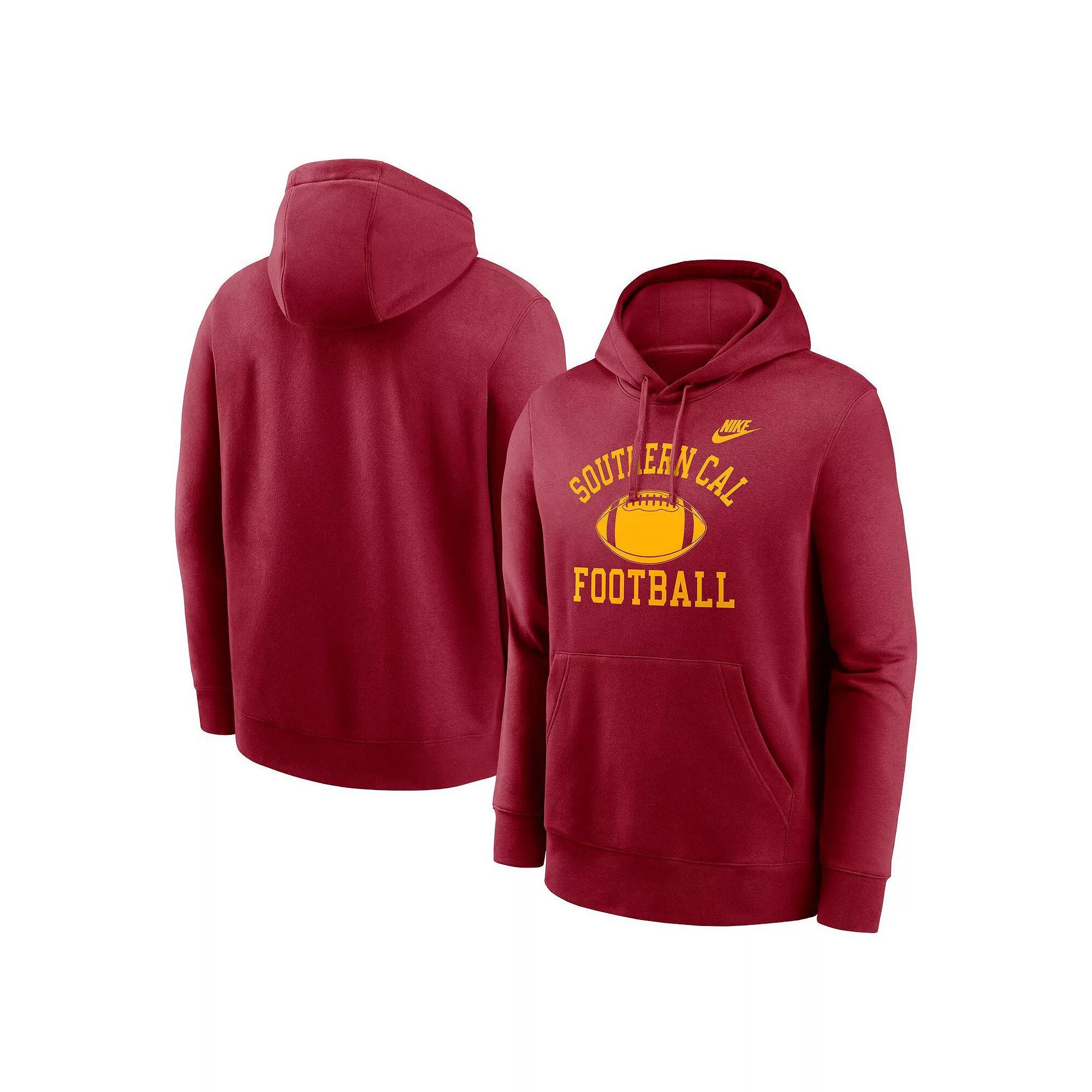 Men's Nike Scarlet Ohio State Buckeyes Legacy Football Icon Club Fleece Pullover Hoodie, Size: Small, Red Product Image