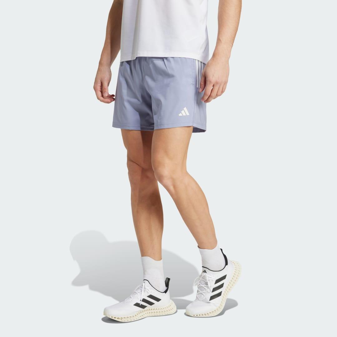 adidas Own The Run Shorts Halo Silver M 9 Mens Product Image