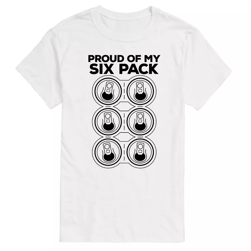 Big & Tall Proud of My Six Pack Graphic Tee, Mens Product Image