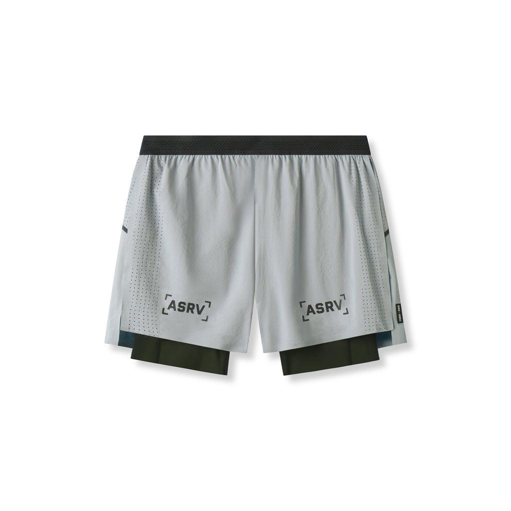 0951. Aerotex™ 4" High Split Liner Short - Slate Grey Product Image