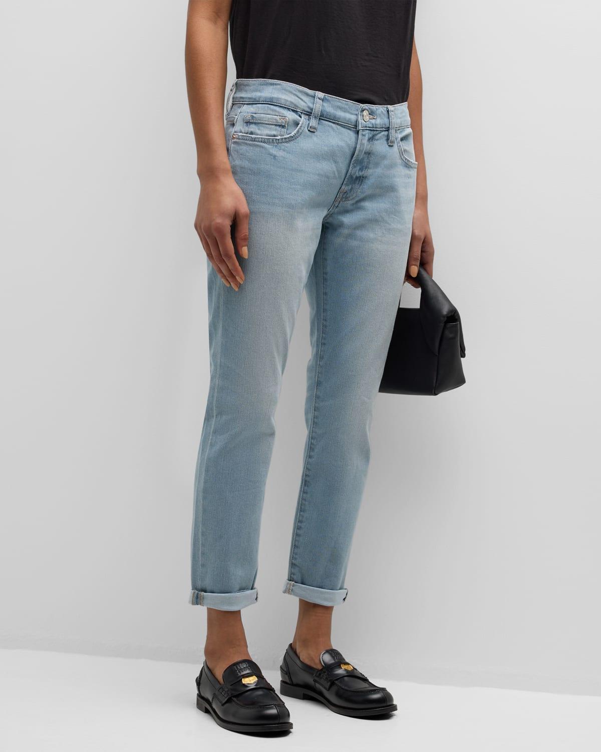 Womens Le Garcon Low-Rise Stretch Straight Ankle Jeans Product Image