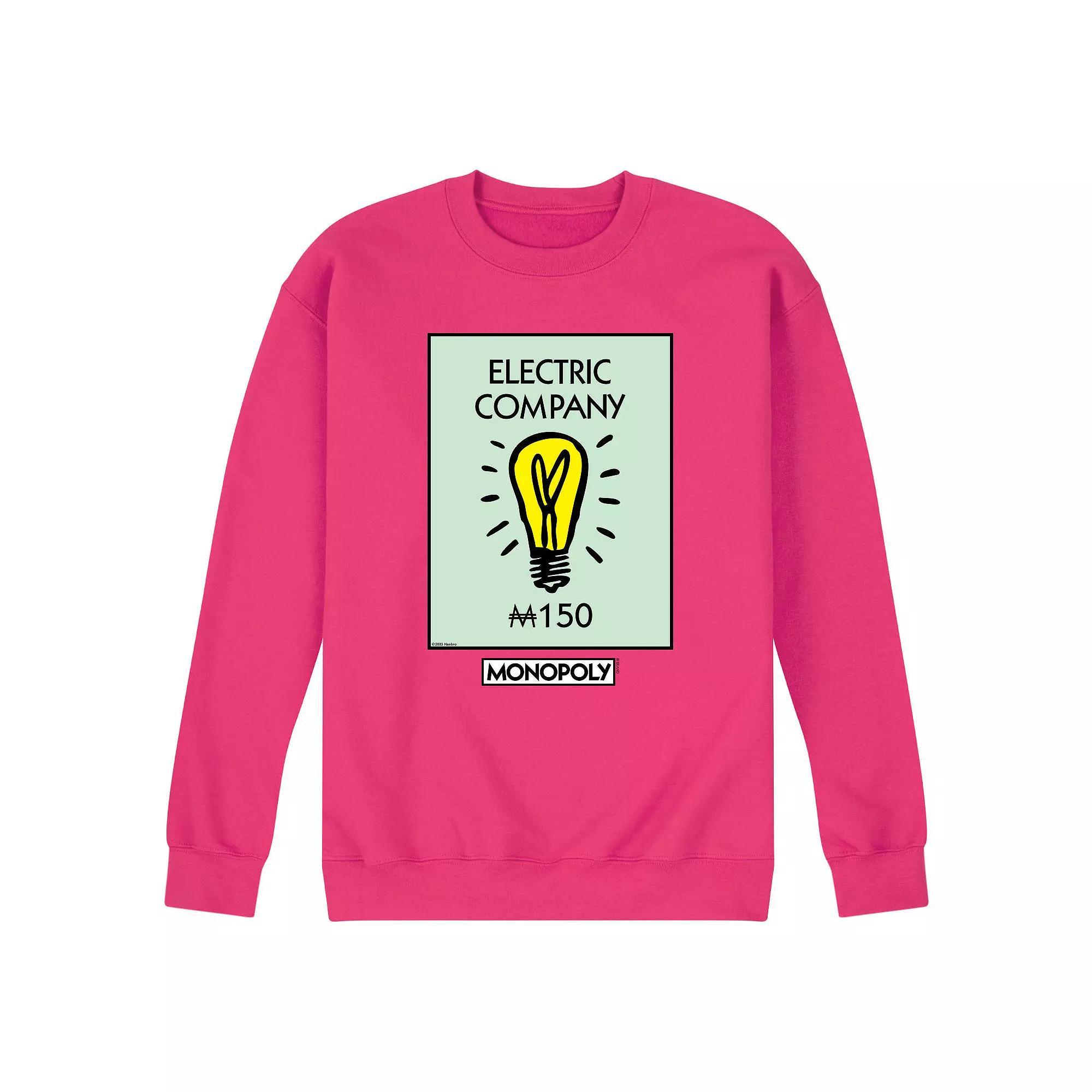Mens Monopoly Electric Company Fleece Sweatshirt Product Image