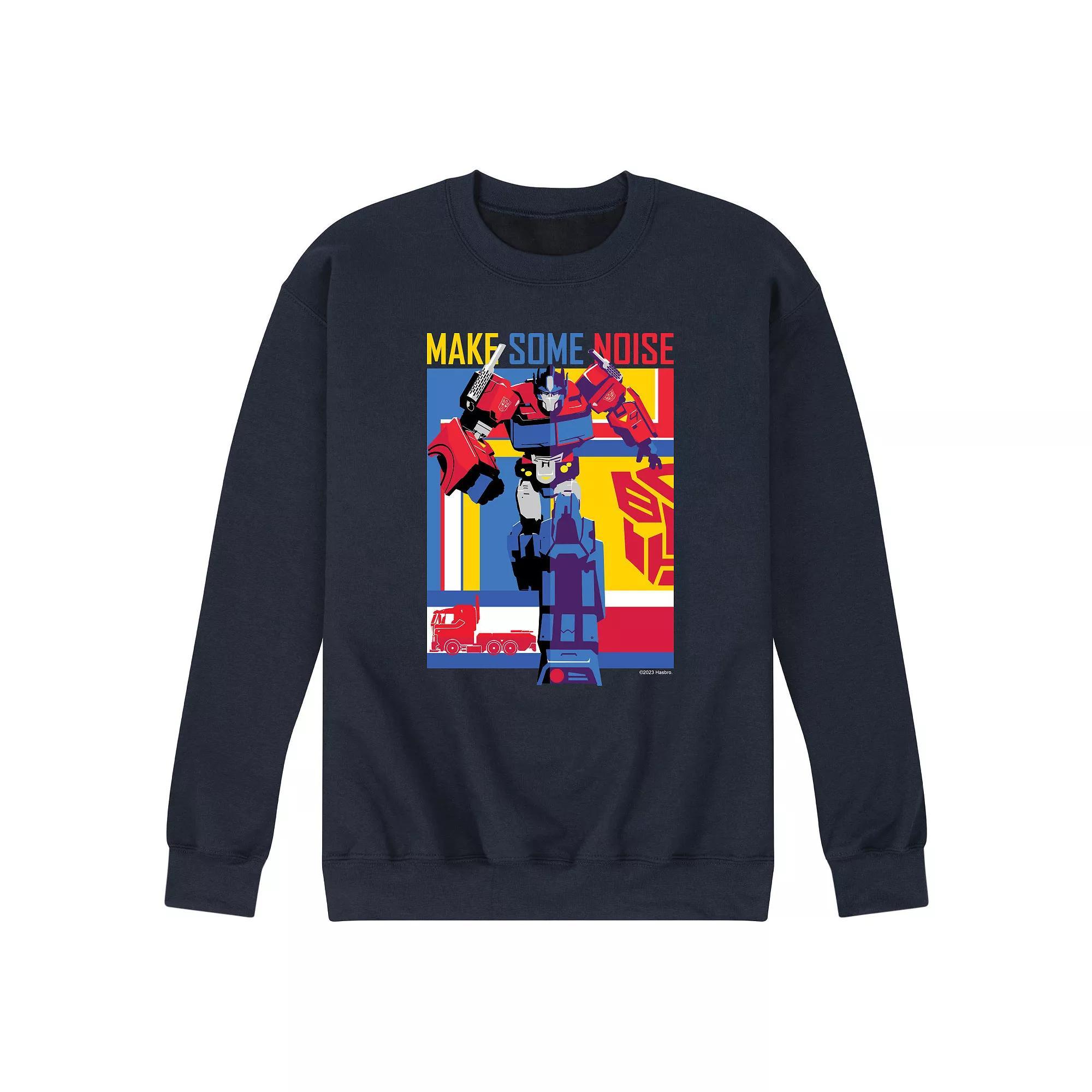 Mens Transformers Make Some Noise Fleece Sweatshirt Product Image