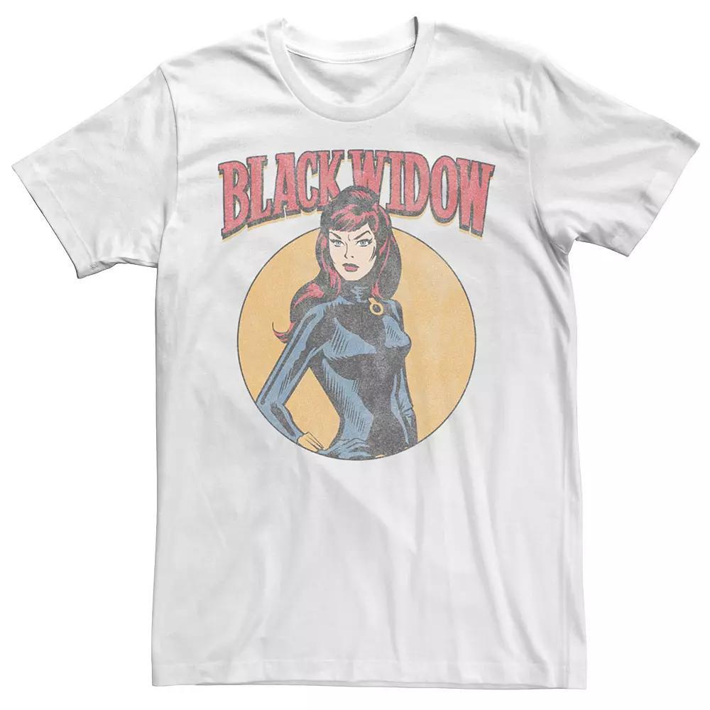 Men's Marvel Black Widow Tee, Size: Medium, White Product Image