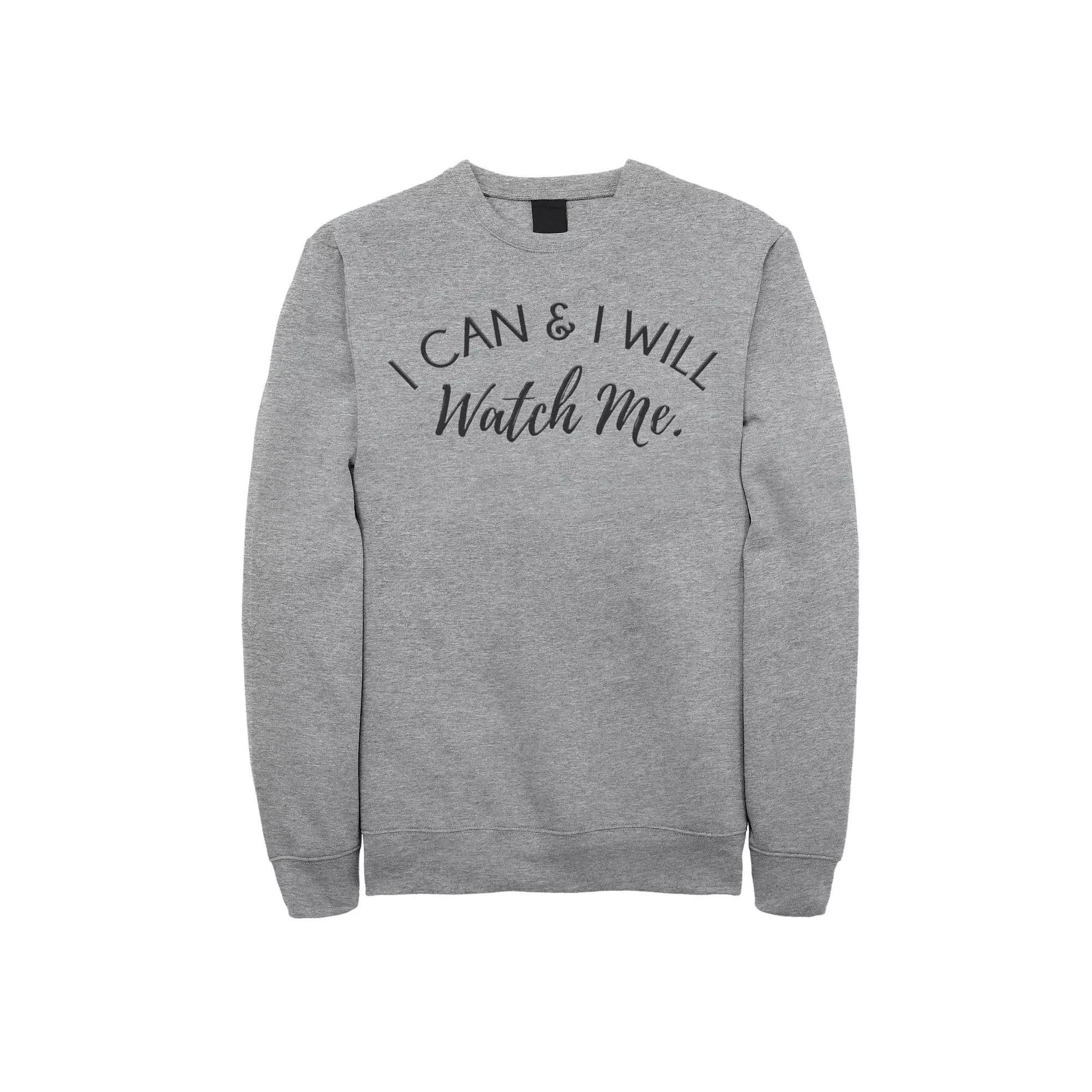 Disneys Frozen Olaf Mens Chillin Red Block Text Sweatshirt Athletic Grey Product Image