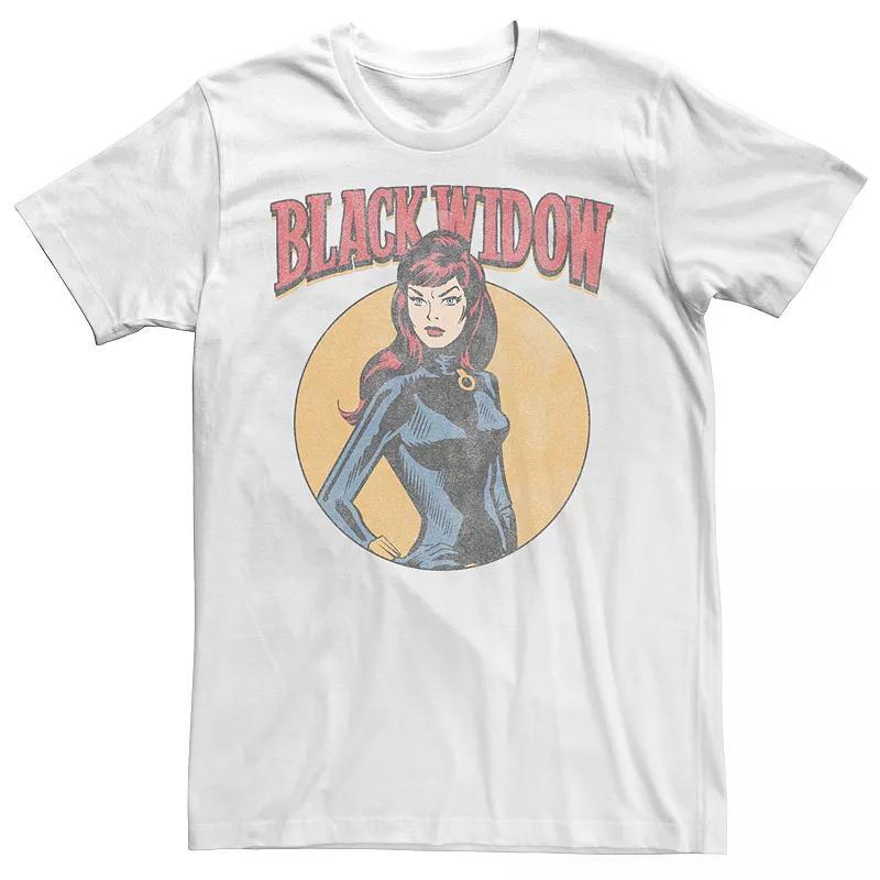 Men's Marvel Black Widow Tee, Size: Medium, White Product Image