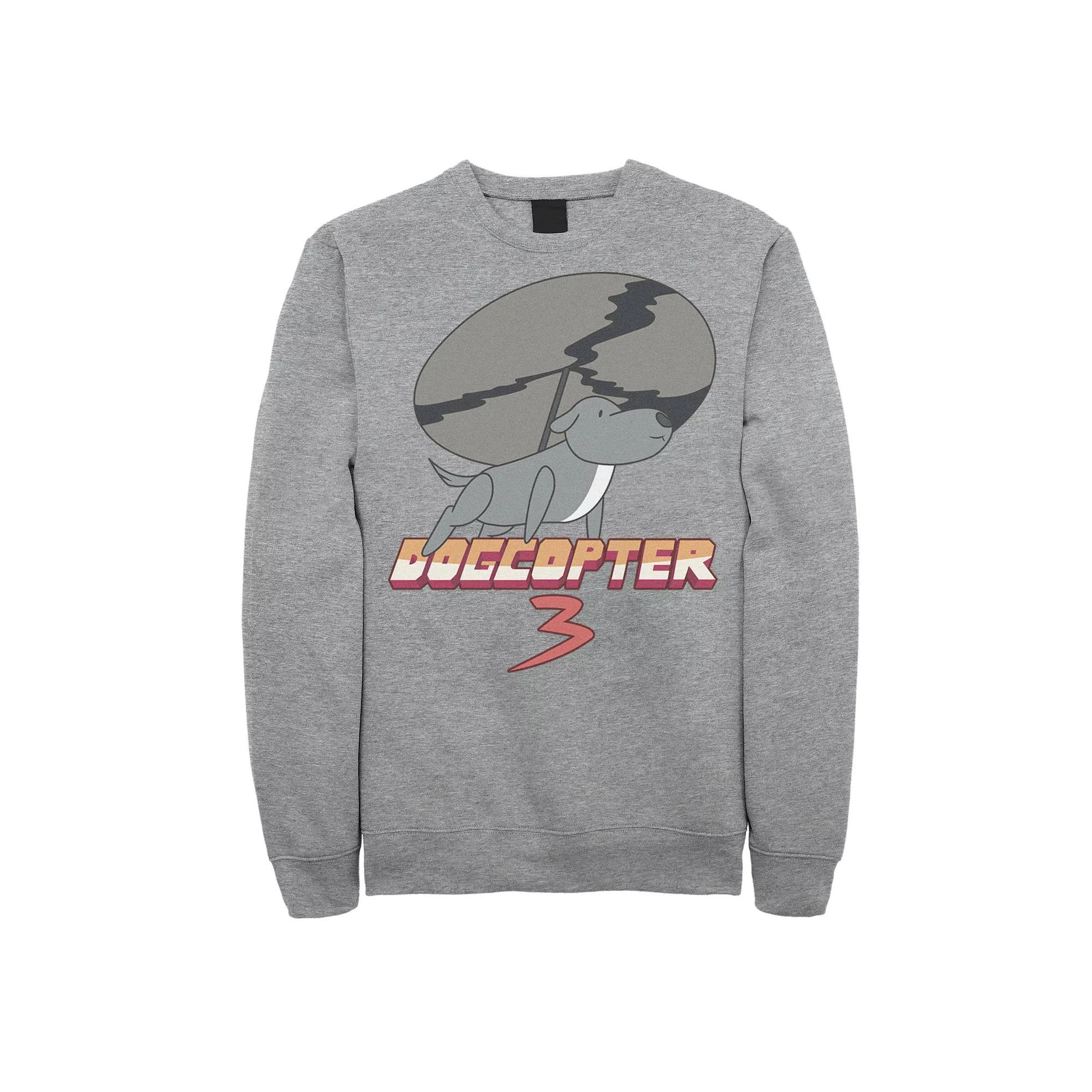 Men's Cartoon Network Steven Universe Dogcopter 3 Fleece Graphic Pullover, Size: XL, Athletic Grey Product Image