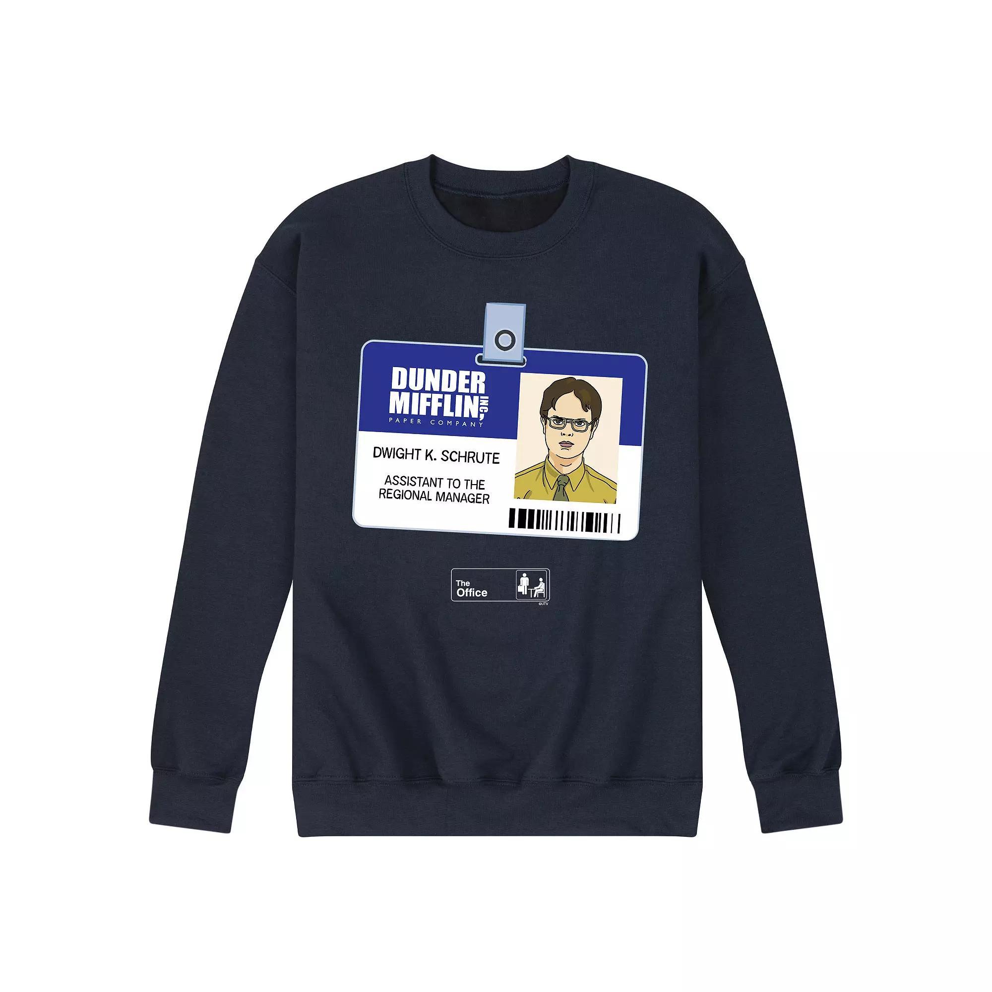 Mens The Office Dwight Schrute Badge Sweatshirt Product Image