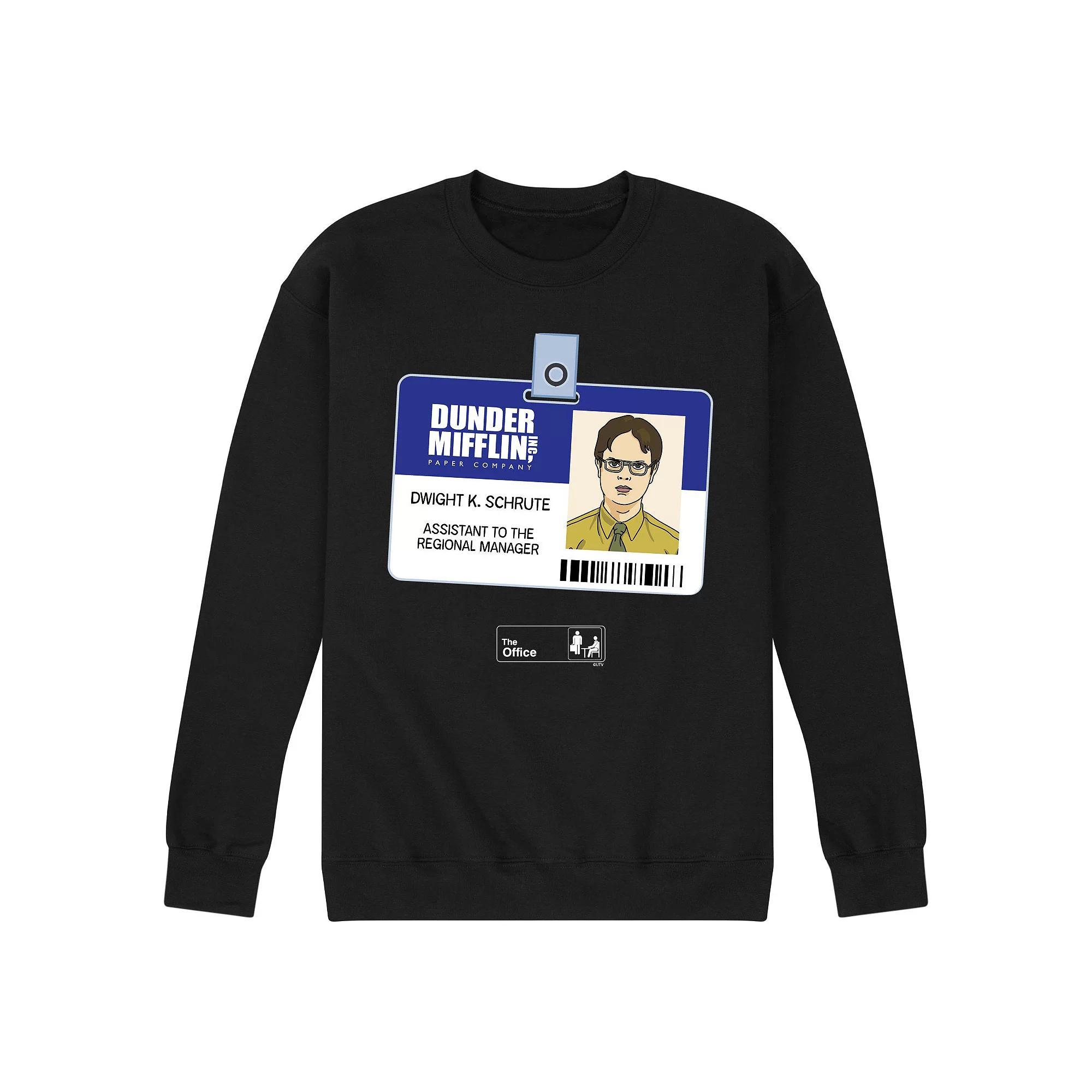Mens The Office Dwight Schrute Badge Sweatshirt Product Image