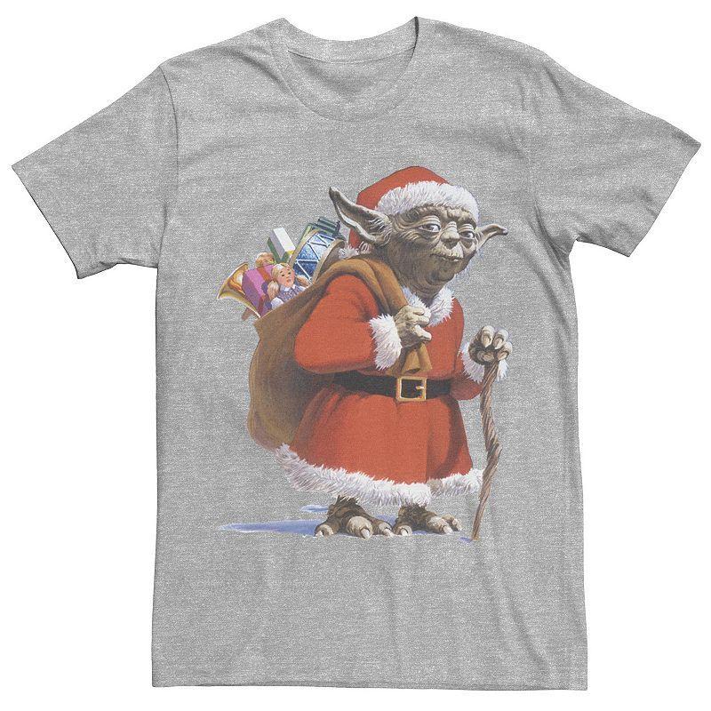 Men's Star Wars Santa Yoda Tee, Size: Large, White Product Image