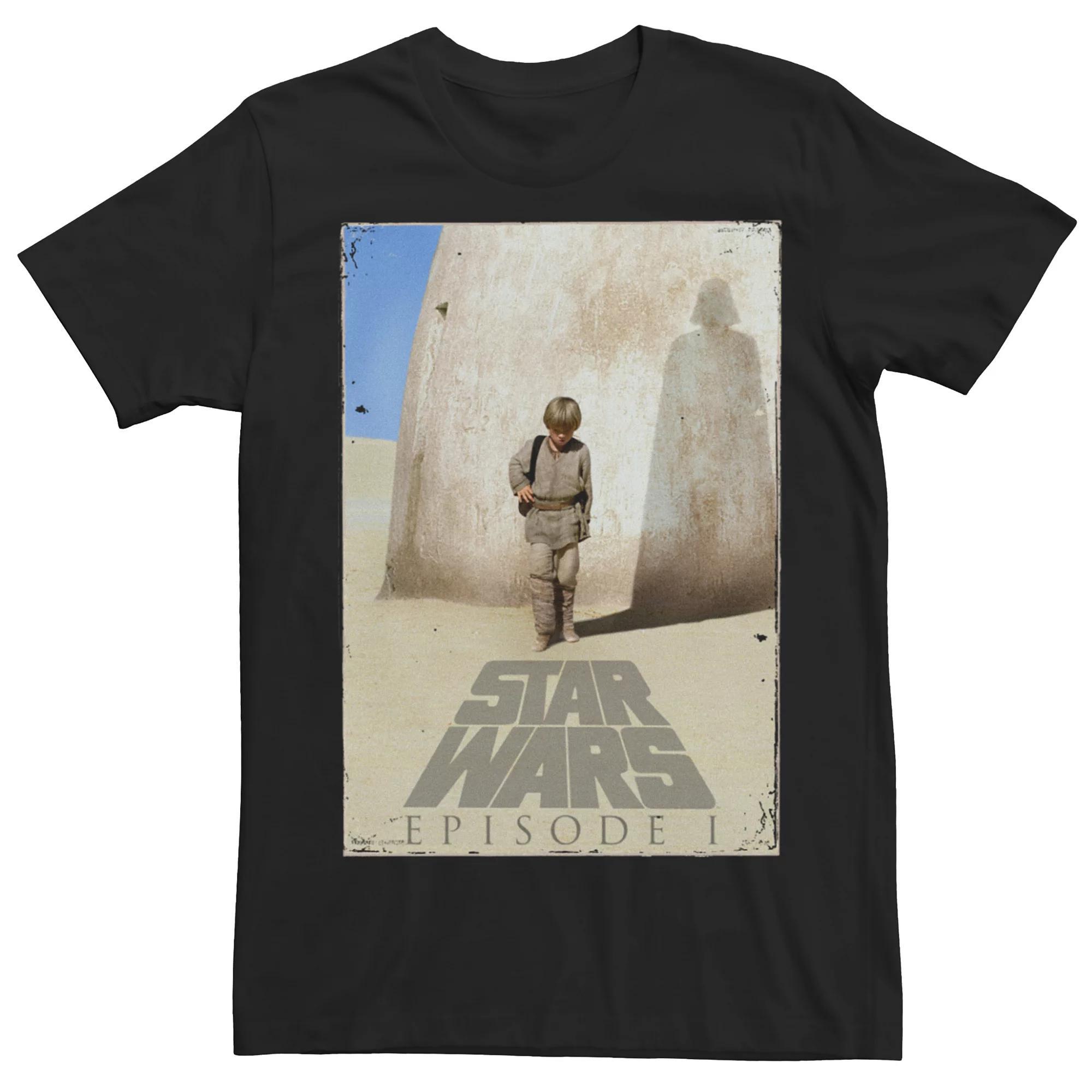 Men's Star Wars Episode 1 Movie Poster Tee, Size: Large, Black Product Image