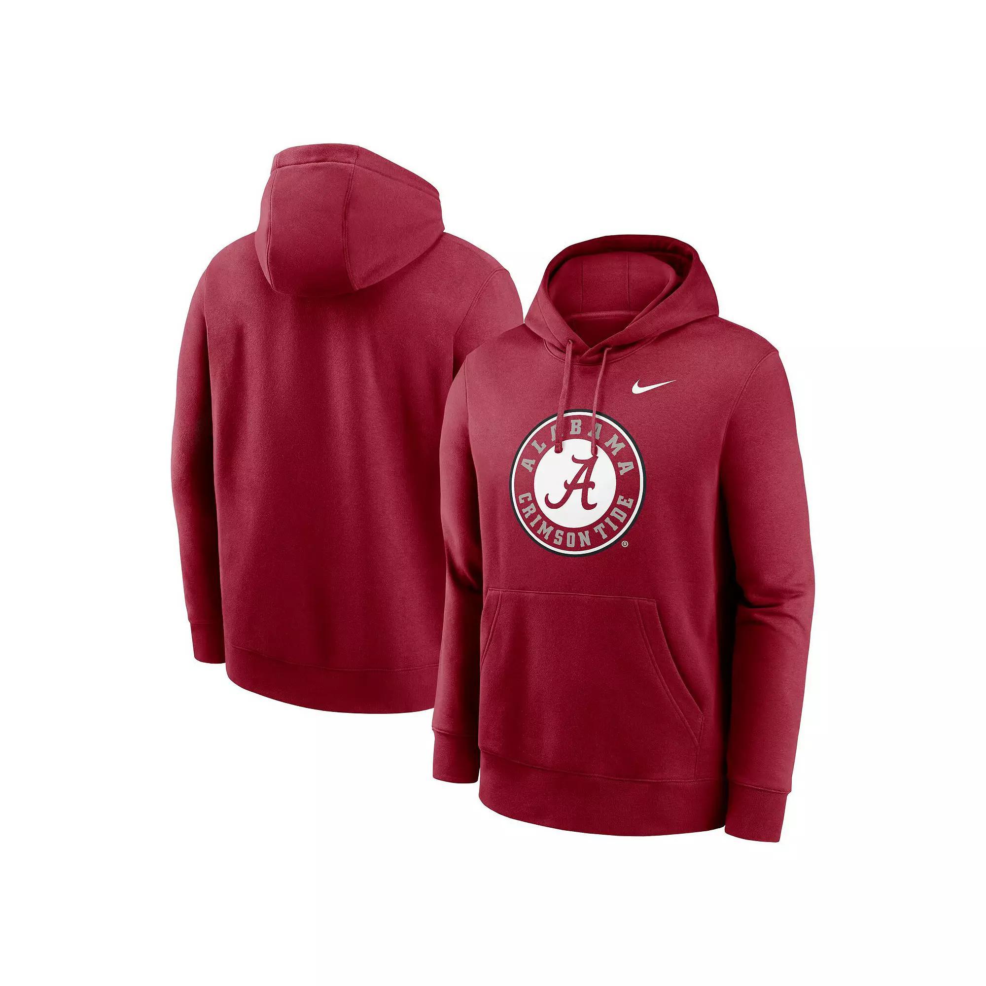Men's Nike Heather Gray Ohio State Buckeyes Legacy Logo Club Fleece Pullover Hoodie, Size: Small, Grey Product Image