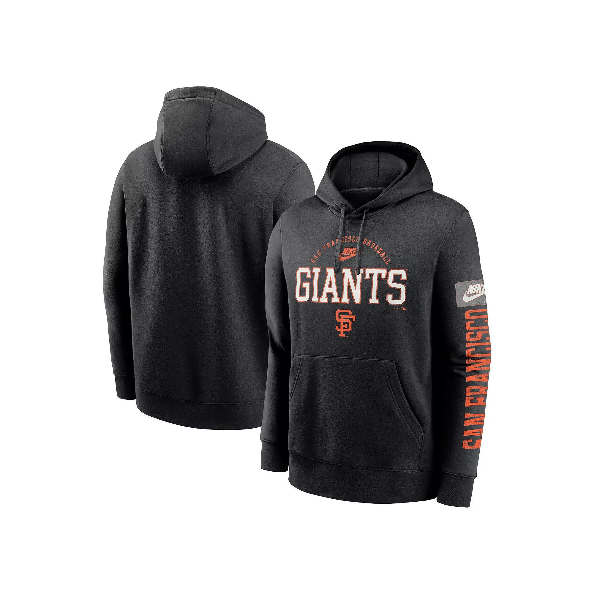 Men's Nike Navy Houston Astros Cooperstown Collection Splitter Club Fleece Pullover Hoodie, Size: Large, Blue Product Image