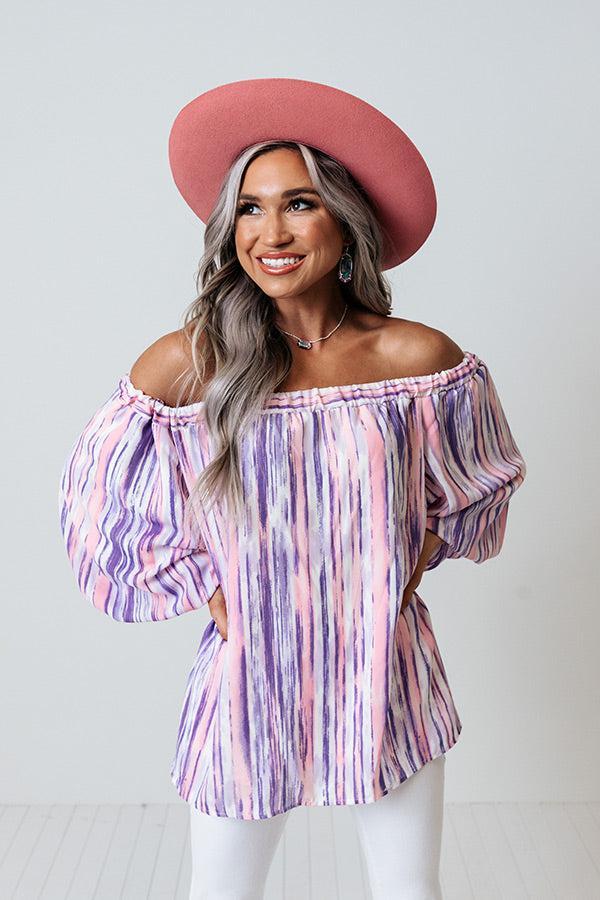 First Class Treatment Shift Top in Lavender Product Image