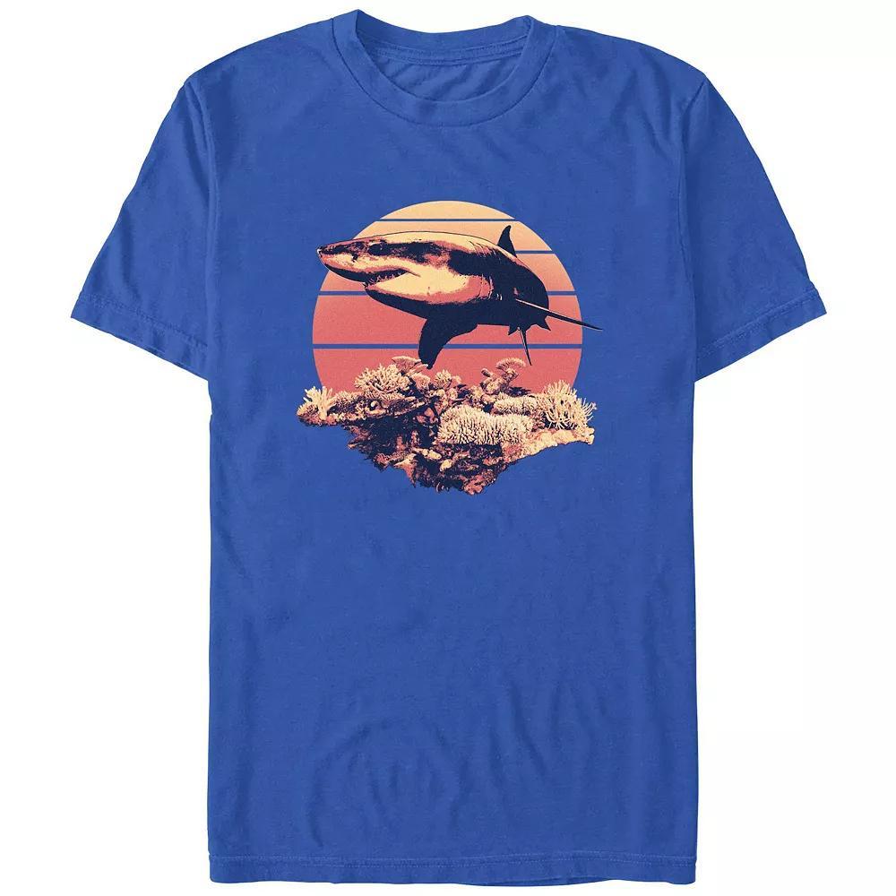 Men's Shark Reef Graphic Tee, Size: Medium, Royal Product Image