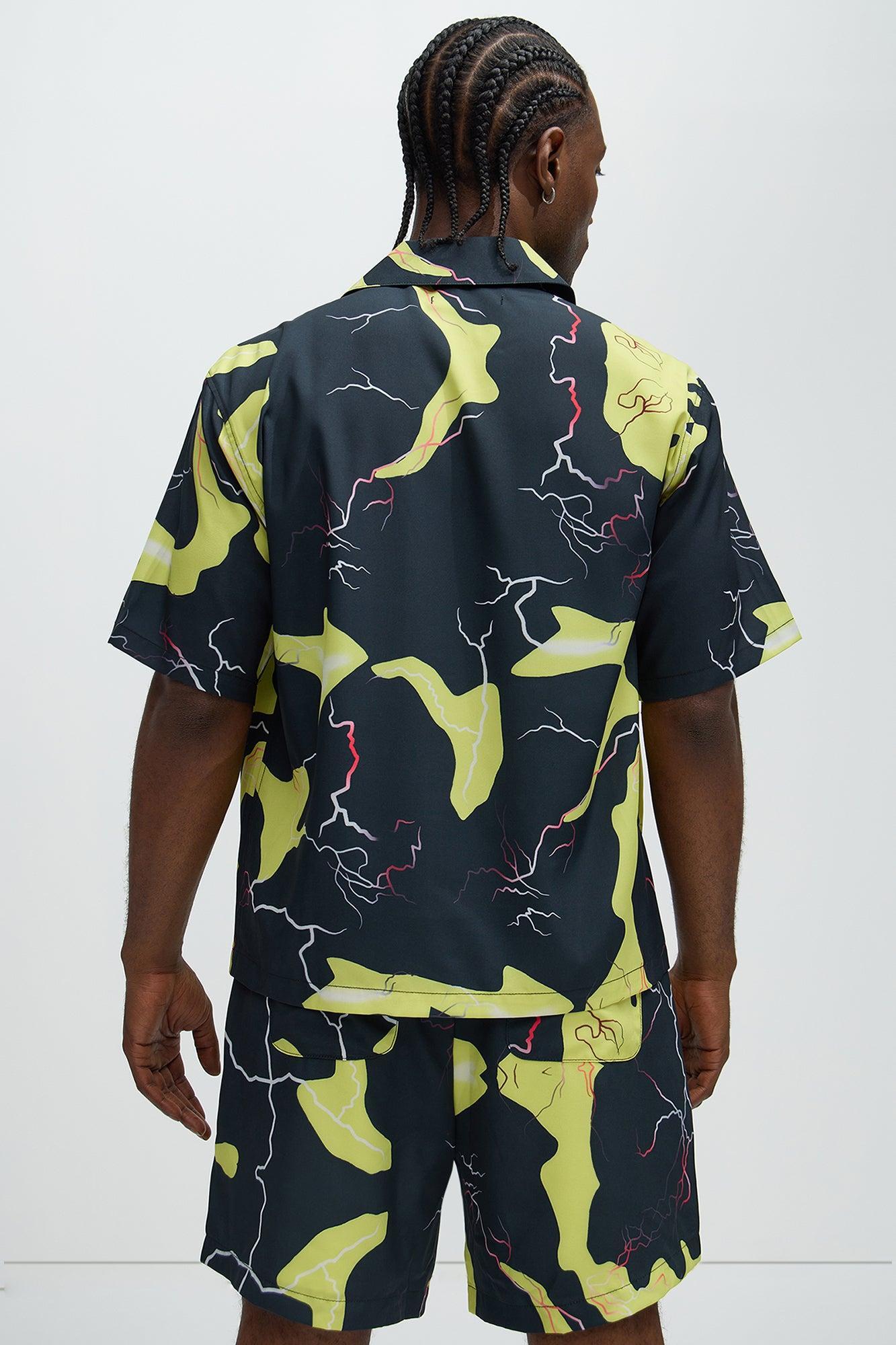 Flash Contrast Shirt - Black/Yellow Product Image
