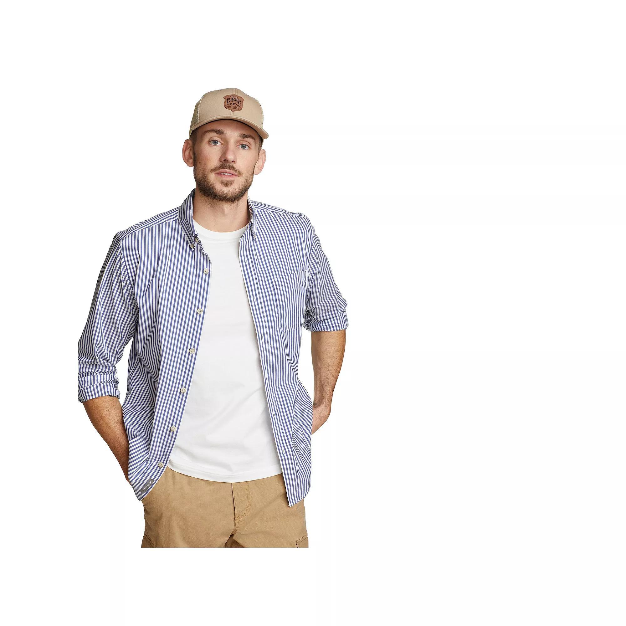 Big & Tall Eddie Bauer Long Sleeve Voyager Flex Shirt, Mens Product Image