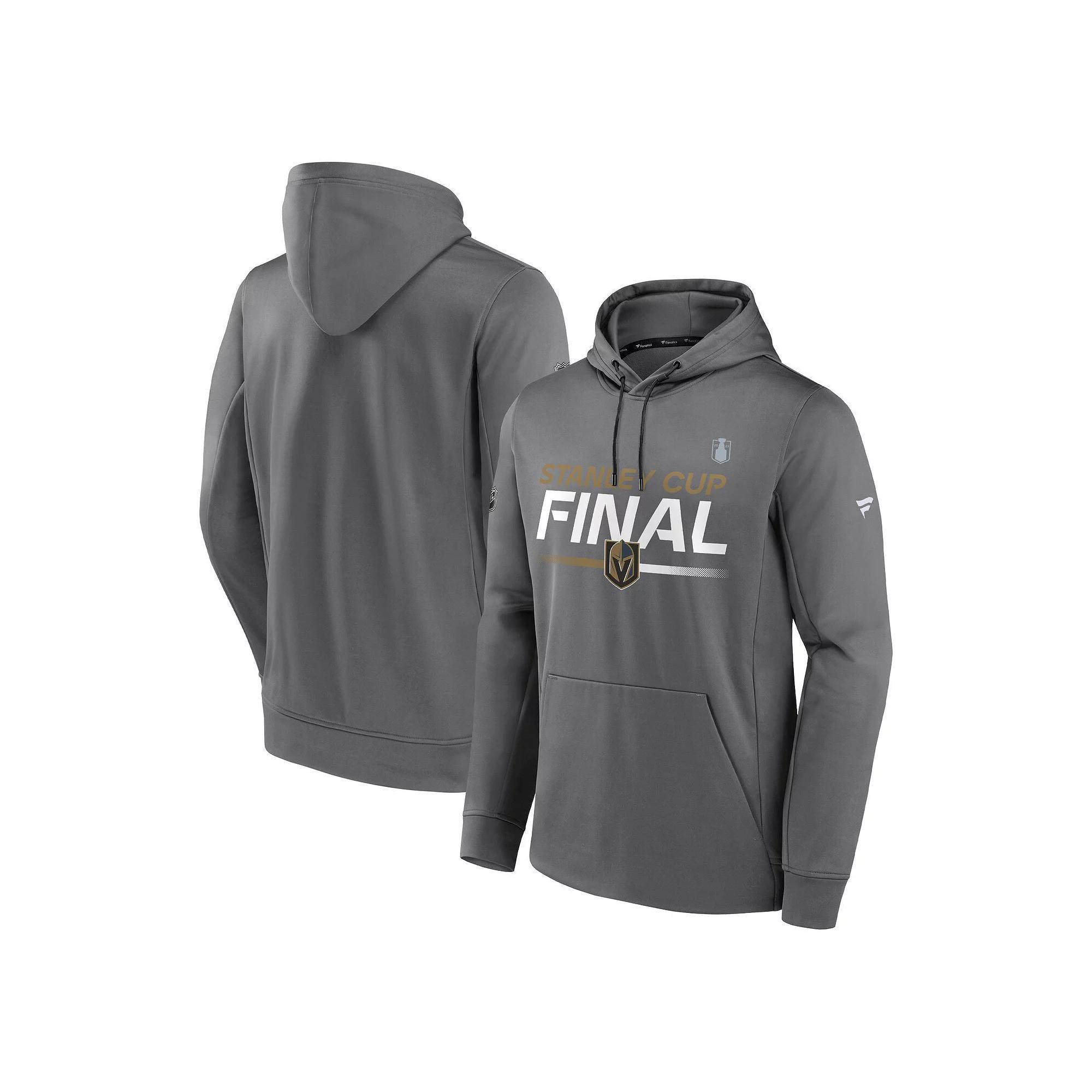 Men's Fanatics Branded  Gray Vegas Golden Knights 2023 Stanley Cup Final Authentic Pro Pullover Hoodie, Size: XL, Lvk Grey Product Image