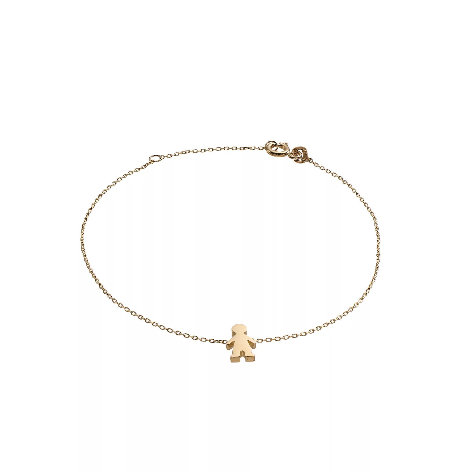 14k Gold Boy Bracelet, Womens Product Image