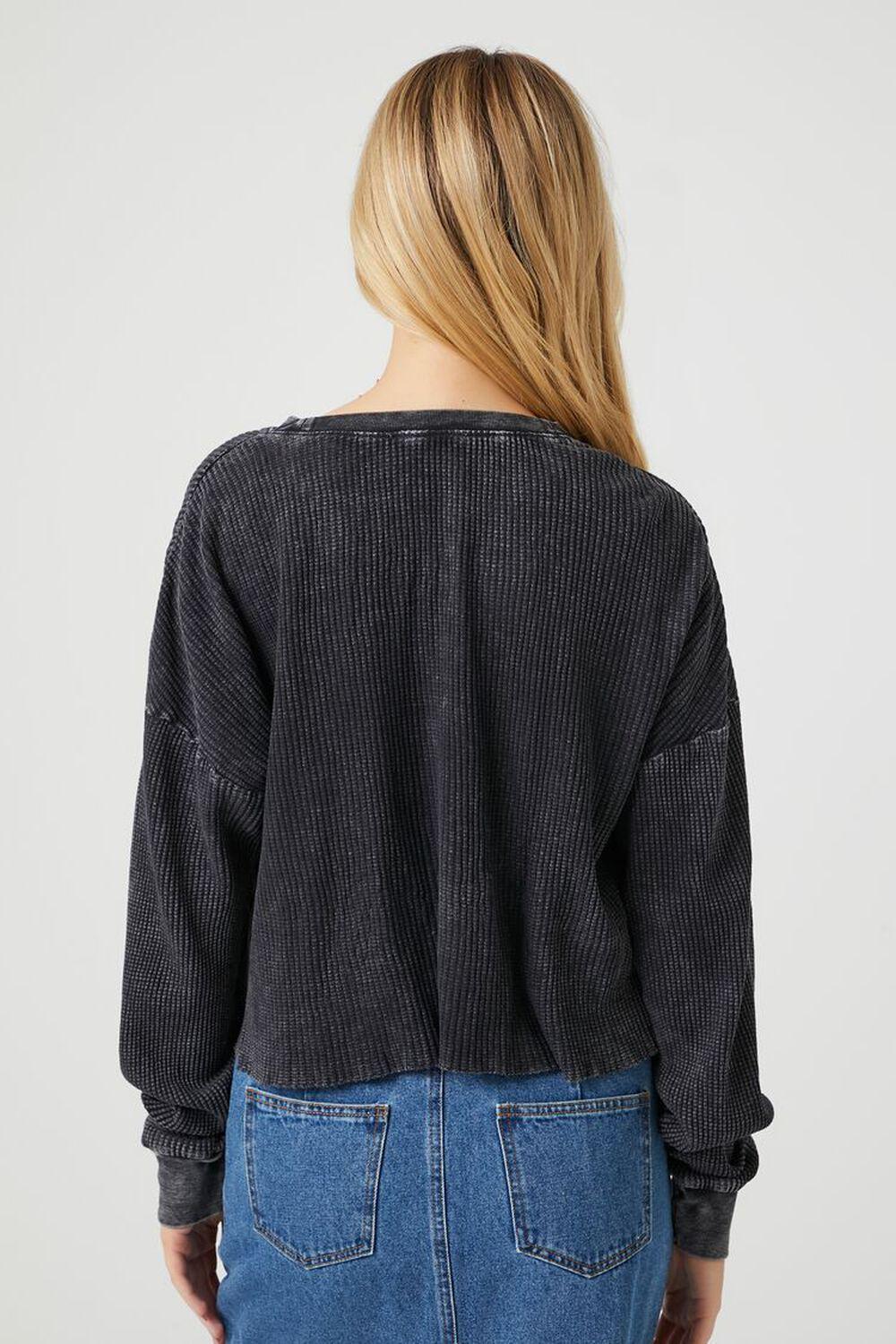 Raw-Cut Ribbed Thermal Top | Forever 21 Product Image