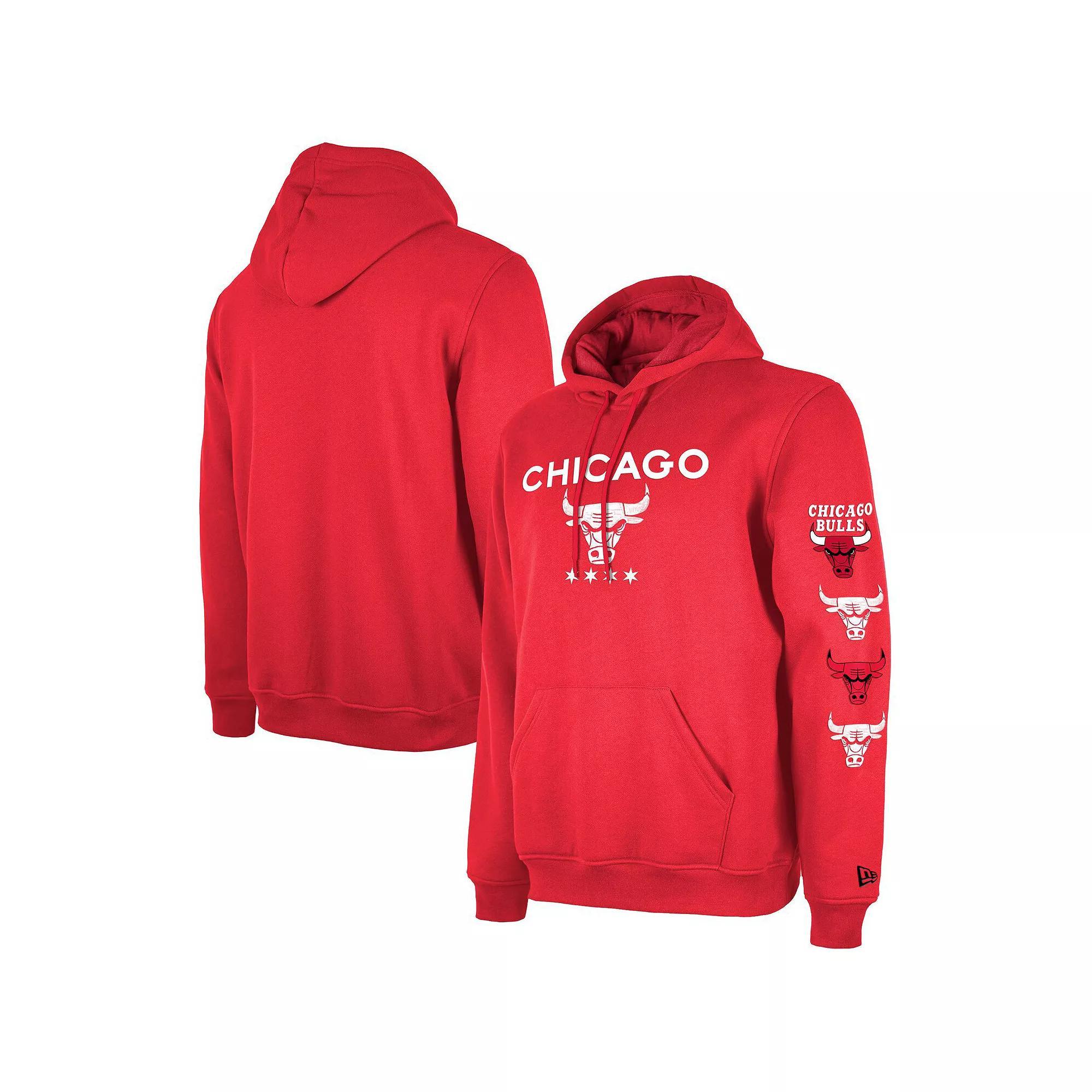 Mens New Era Chicago Bulls 2023/24 City Edition Pullover Hoodie Product Image