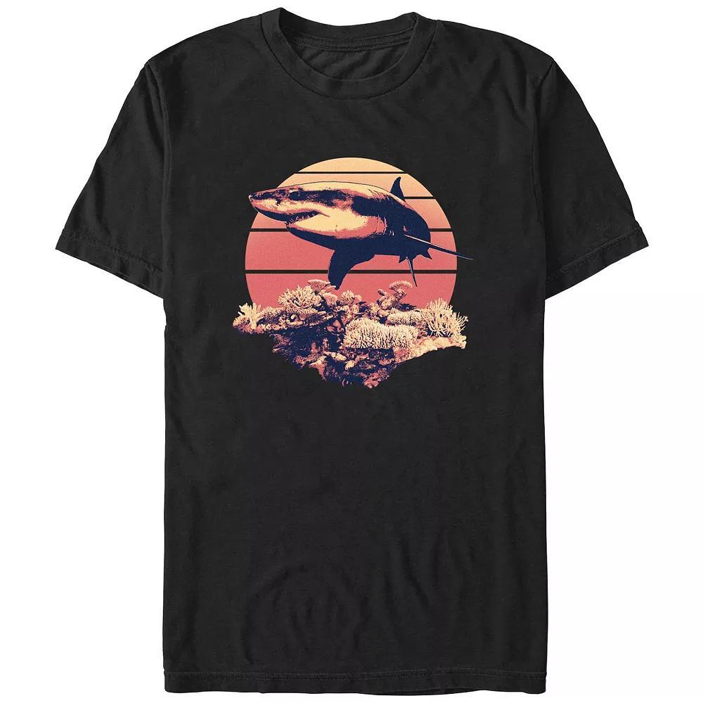Men's Shark Reef Graphic Tee, Size: Medium, Royal Product Image
