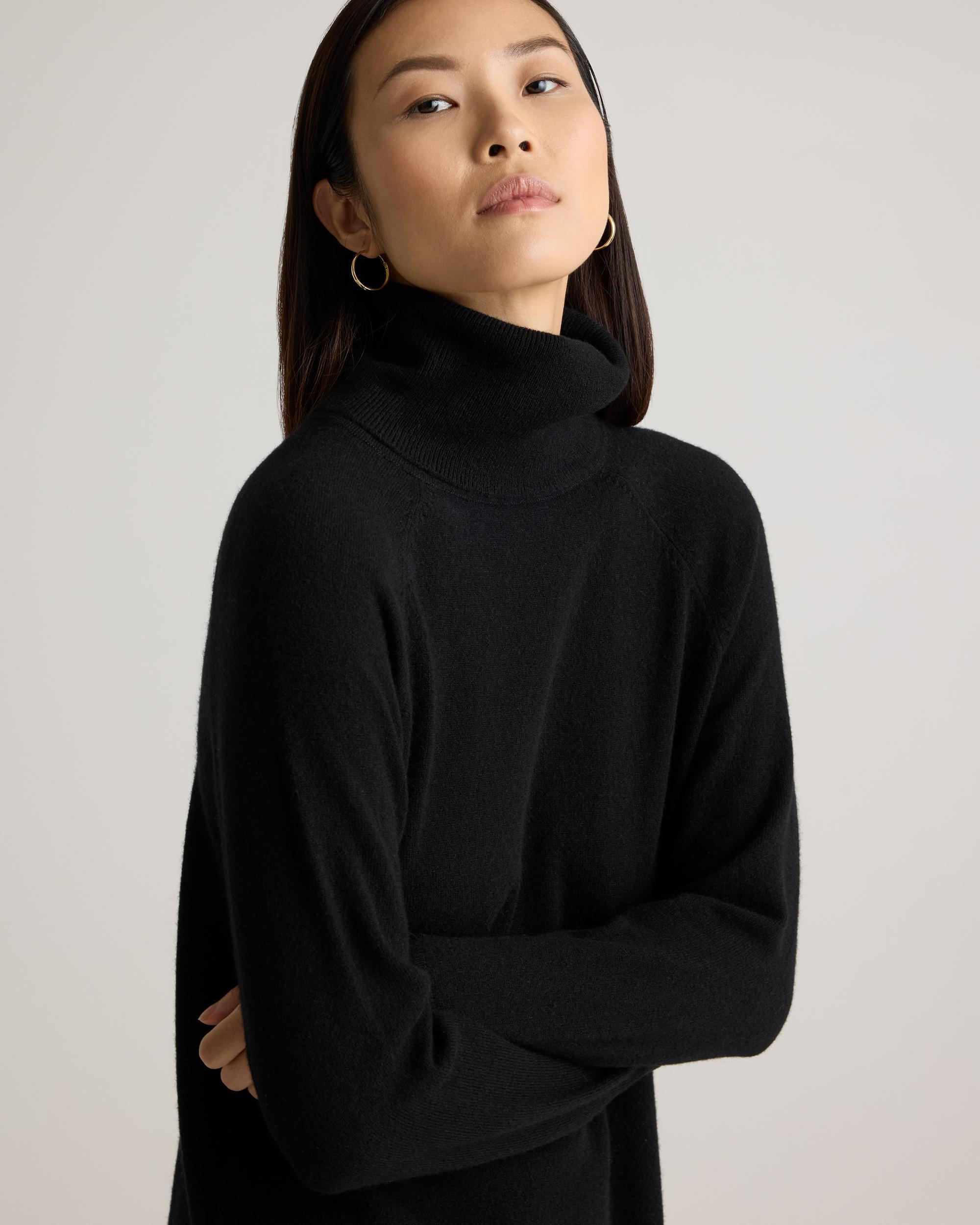 Quince | Women's Mongolian Cashmere Turtleneck Sweater Dress Product Image