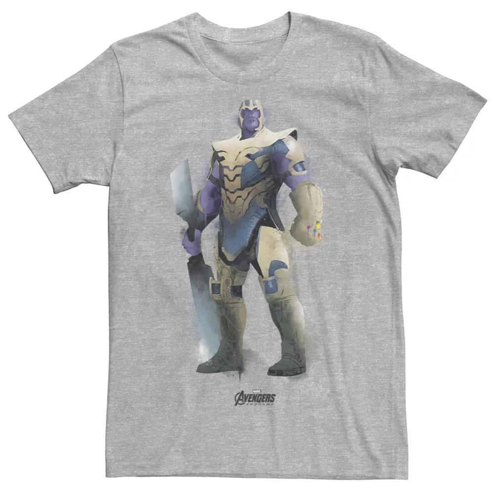 Men's Marvel Avengers Endgame Thanos Paint Tee, Size: 3XL, Athletic Grey Product Image
