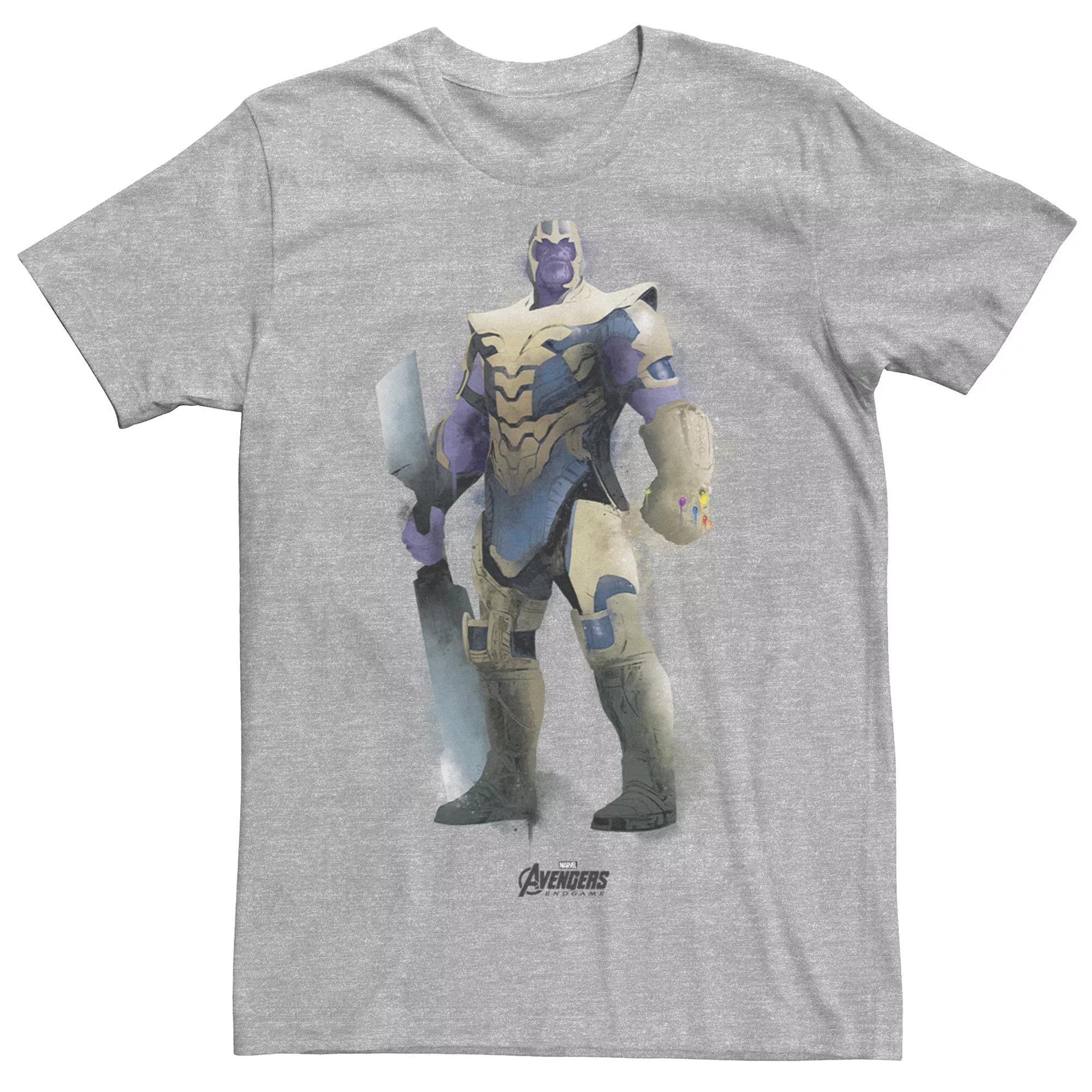 Men's Marvel Avengers Endgame Thanos Paint Tee, Size: 3XL, Athletic Grey Product Image
