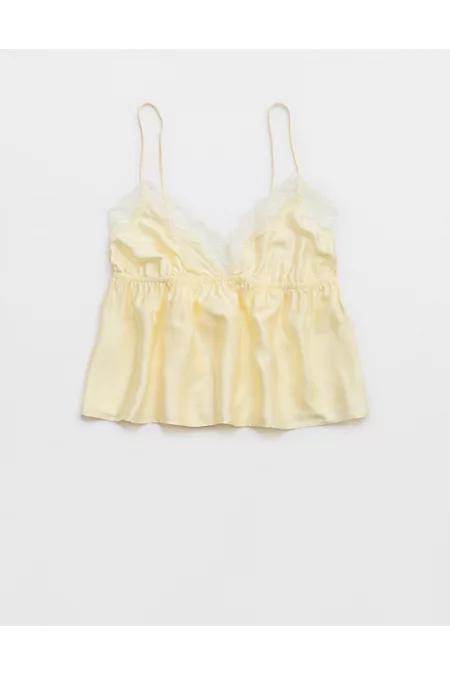 Aerie Off-Duty Satin Flirty Tank Women's Product Image