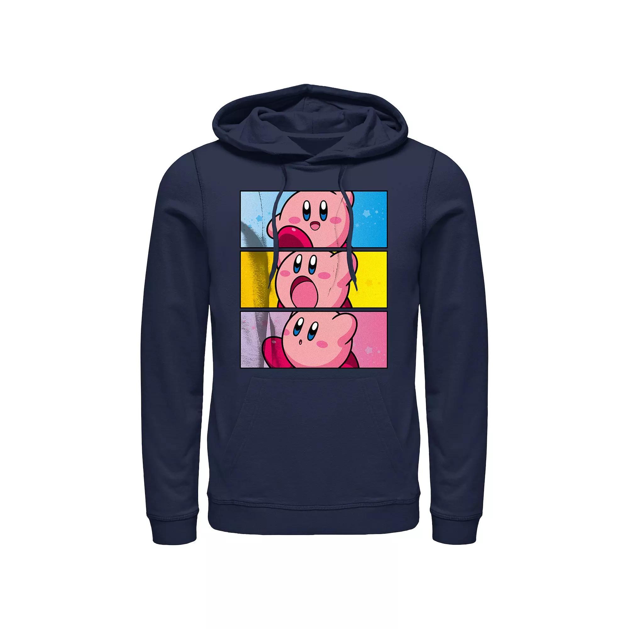 Men's Kirby Stack Portraits Graphic Hoodie, Size: XXL, Blue Product Image