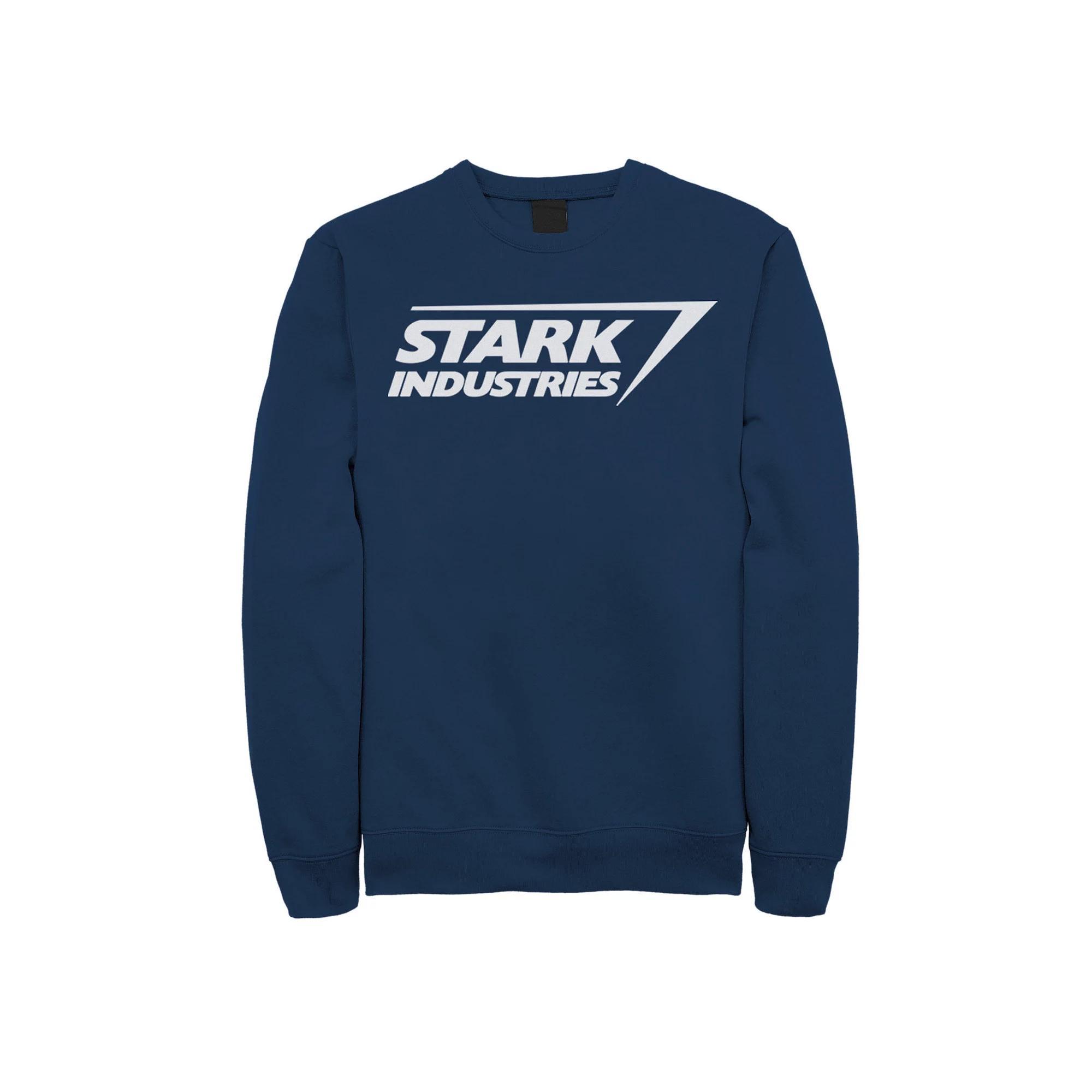 Big & Tall Marvel Iron Man Stark Industries Logo Fleece Sweatshirt, Men's, Size: 4XB, Blue Product Image