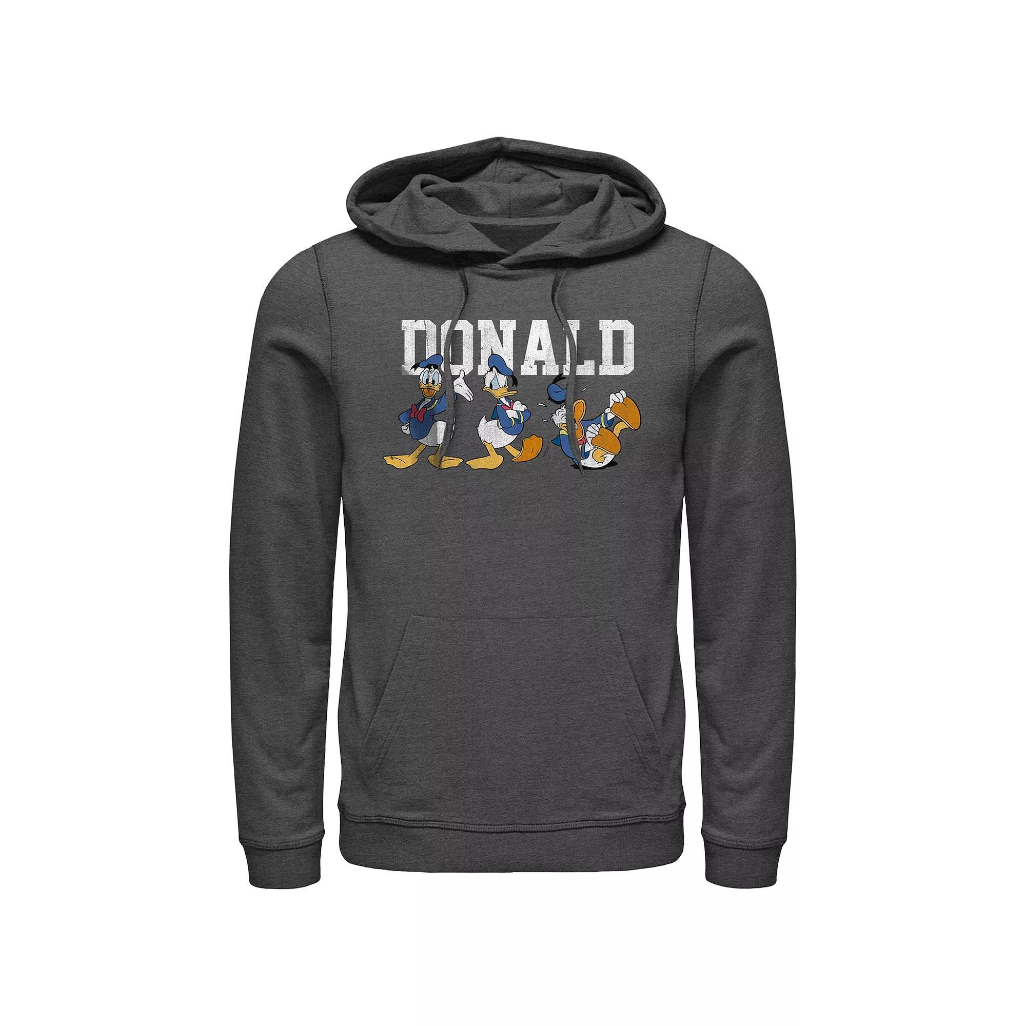 Men's Donald Duck Many Moods Graphic Hoodie, Size: XXL, Grey Heather Product Image