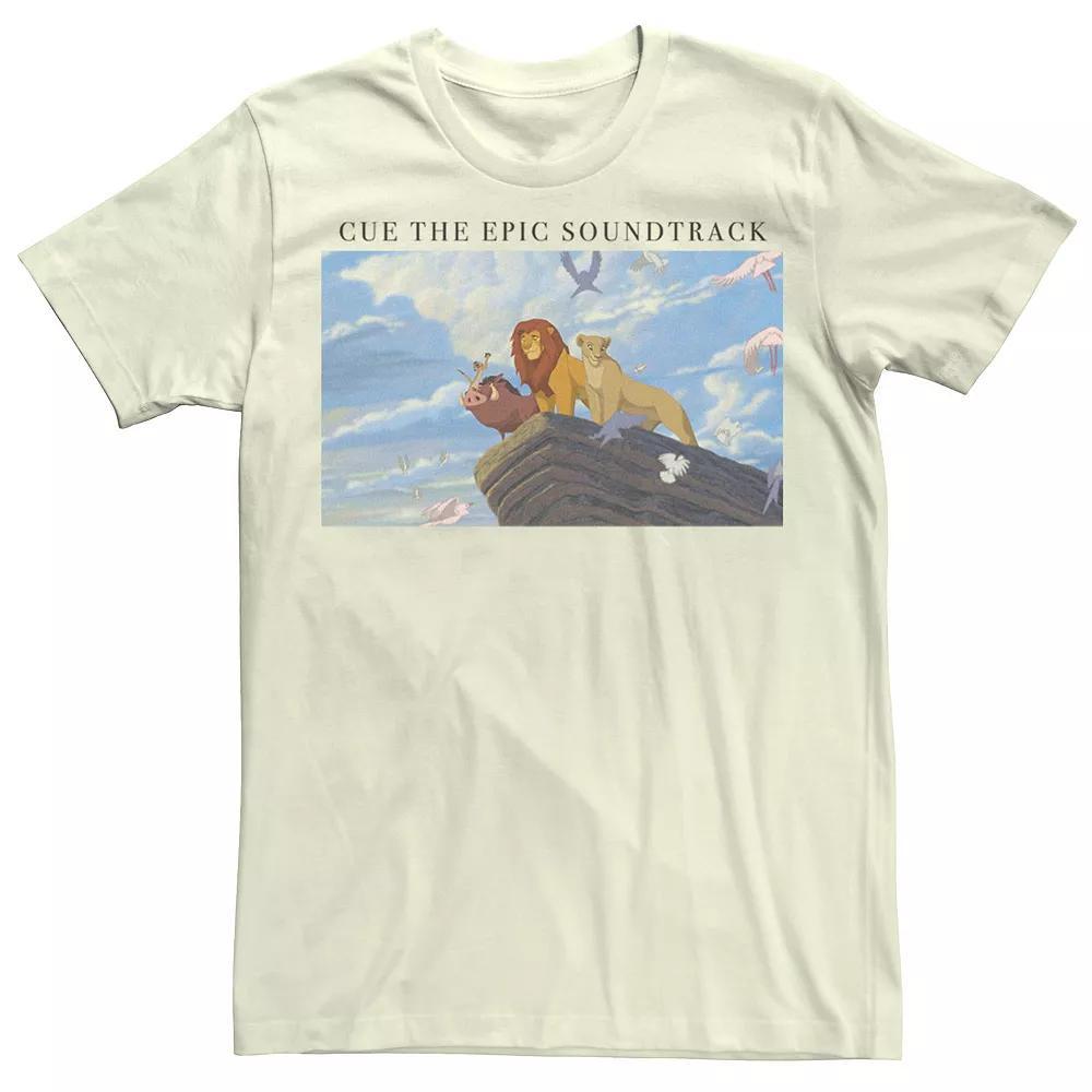 Disney's The Lion King Men's Cue The Epic Soundtrack Tee, Size: Medium, Natural Product Image