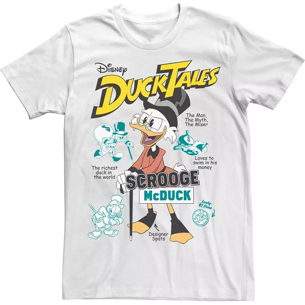Men's Duck Tales Richest Duck Poster Tee, Size: XL, White Product Image