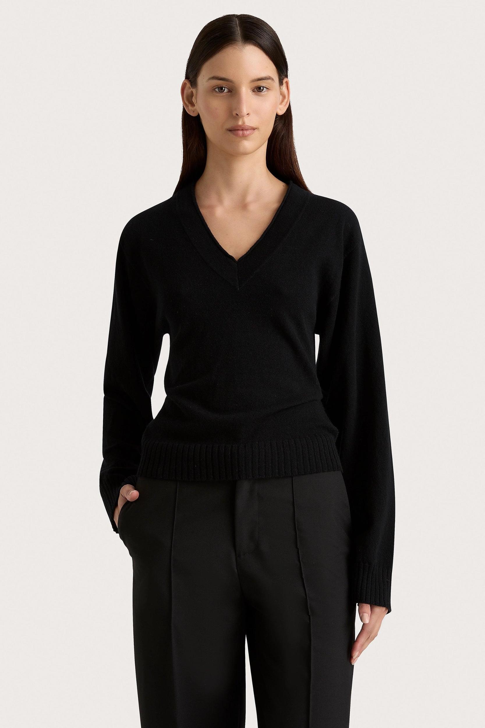 Frederikke Cashmere Sweater Black Product Image