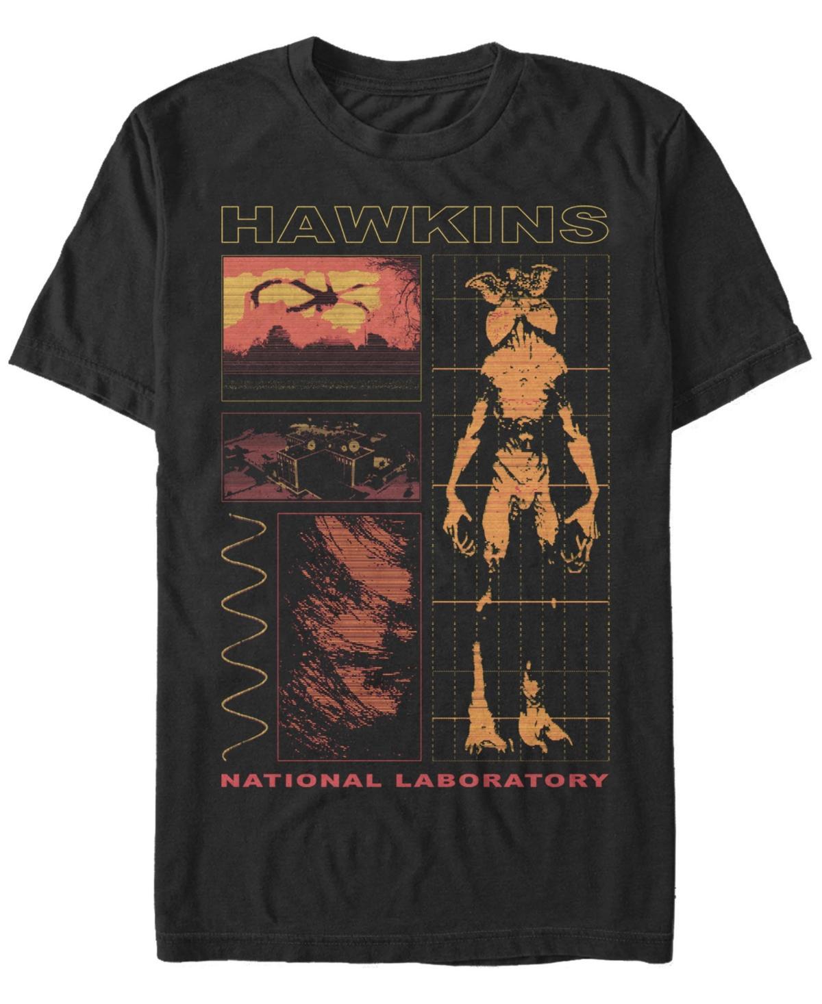 Men's Stranger Things Demogorgon Schematic Tee, Size: 3XL, Black Product Image