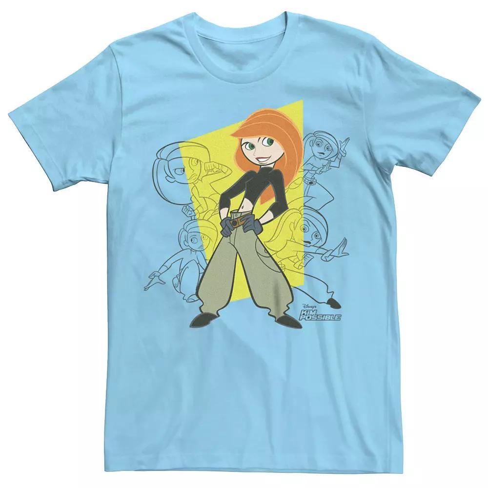 Men's Disney's Kim Possible Kim Many Poses Tee, Size: Small, Light Blue Product Image