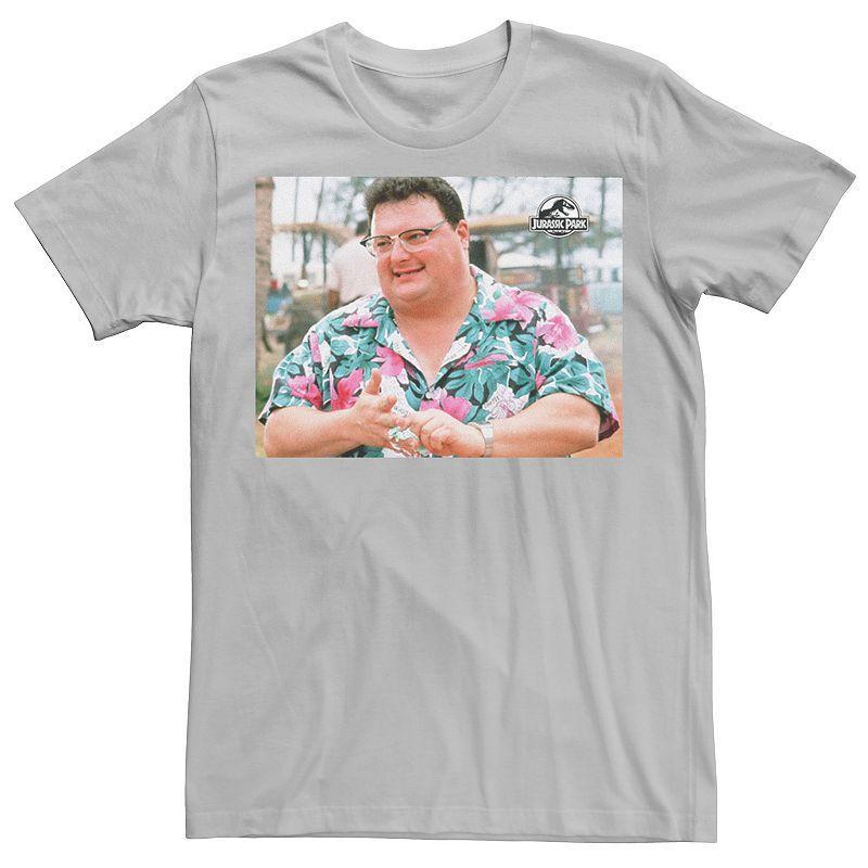 Men's Jurassic Park Dennis Nedry Photoreal Graphic Tee, Size: 3XL, Silver Product Image