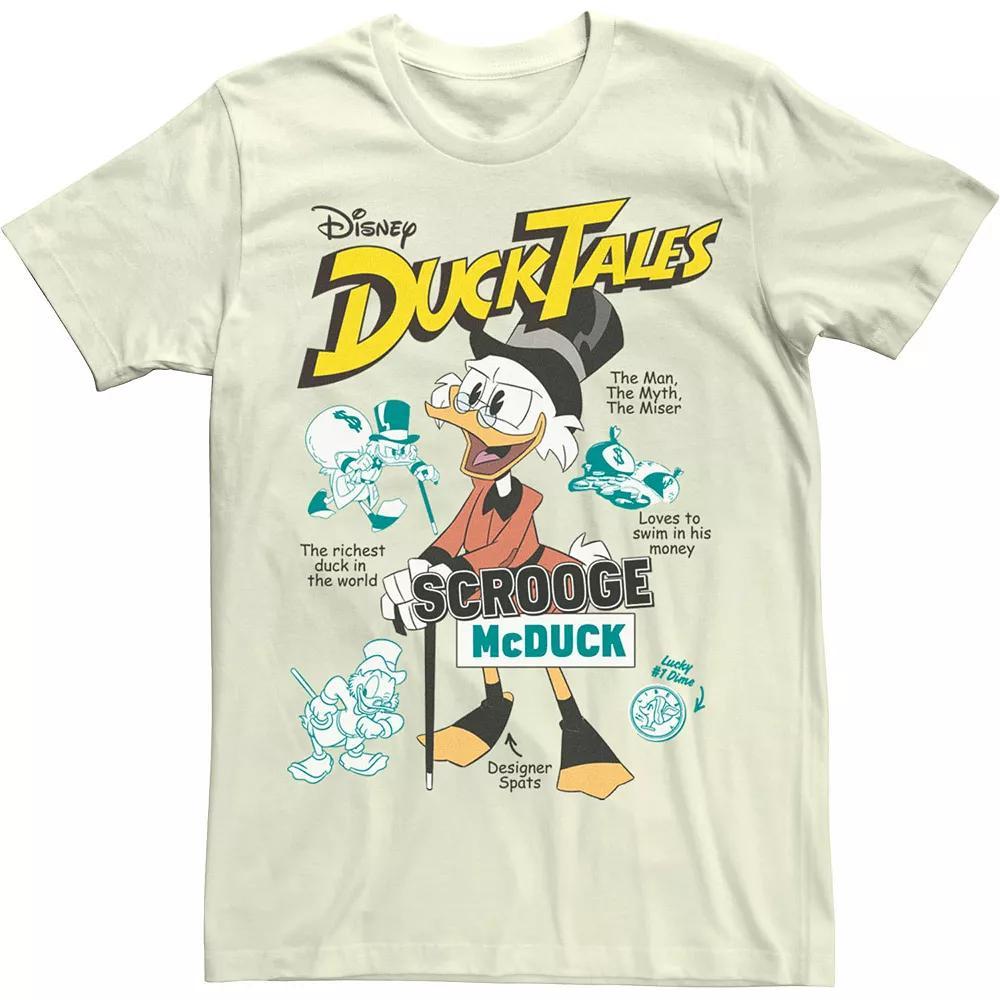 Men's Duck Tales Richest Duck Poster Tee, Size: Medium, Natural Product Image