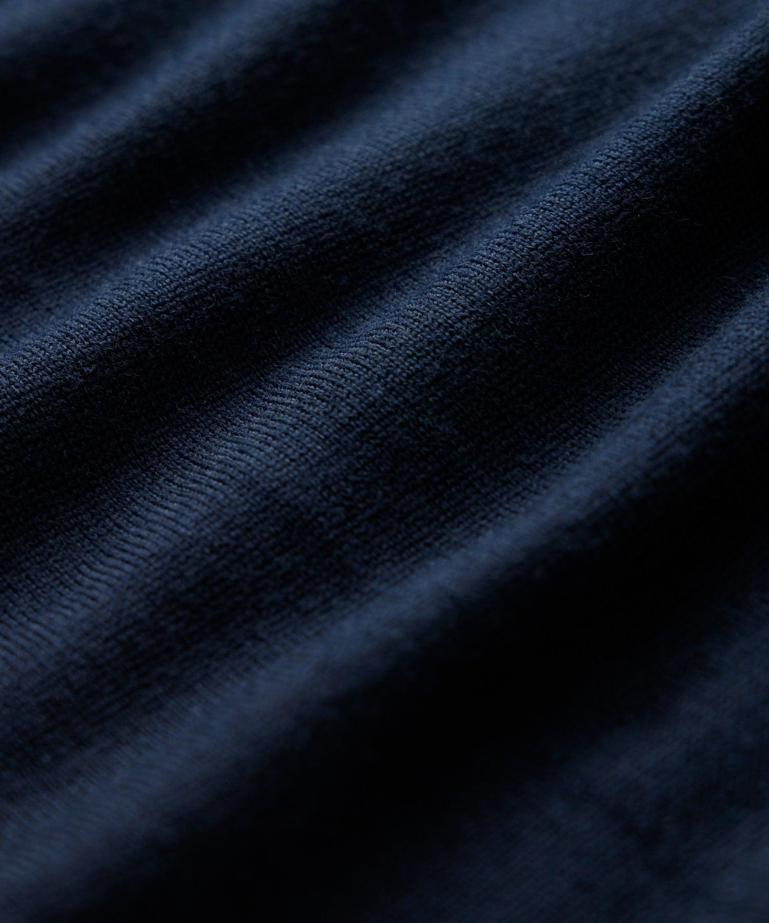 John Smedley Henning Merino Wool Pant in Midnight Product Image