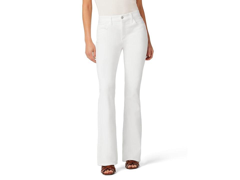 Joes Jeans The Provocateur Petite Mid Rise Bootcut Jeans in White Product Image