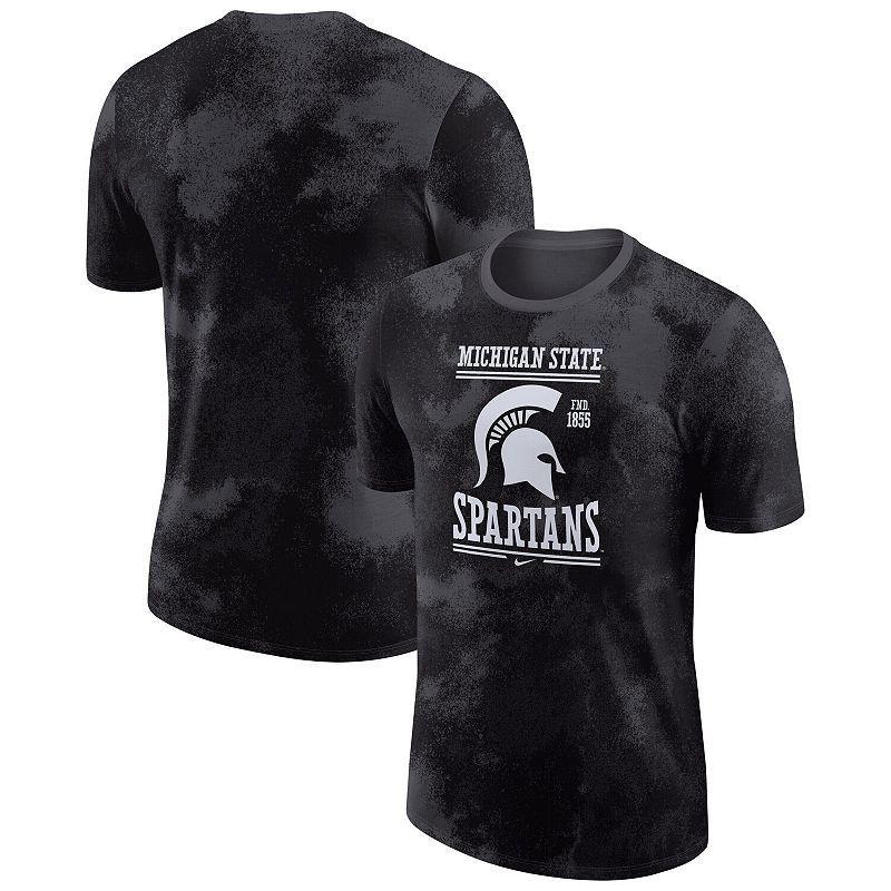 Men's Nike Anthracite Michigan State Spartans Team Stack T-Shirt, Size: XL, Grey Product Image