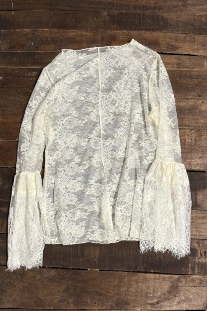 Blanche Garden Tea Lace Top by Jaded Gypsy - Multiple Colors! Product Image
